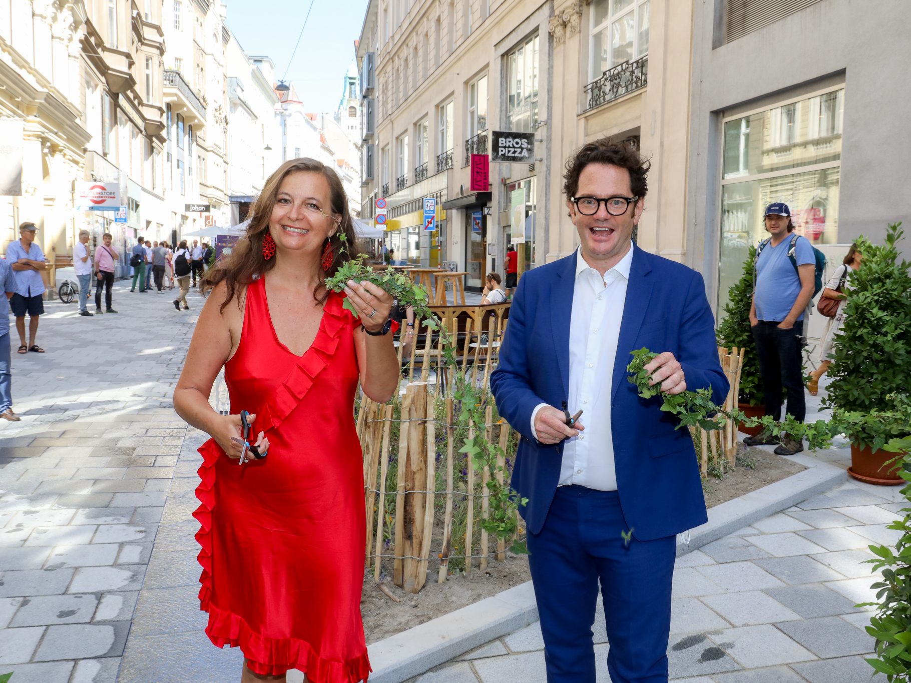 Die neue Zollergasse wurde heute eingeweiht.