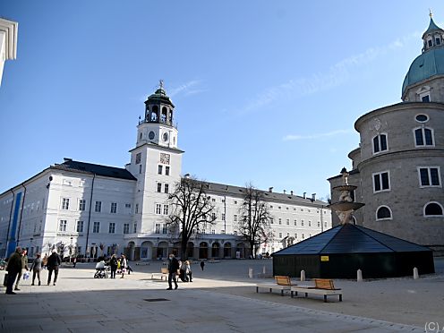 Der Salzburger Residenzplatz