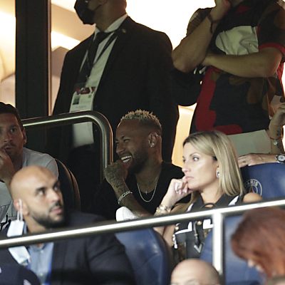 Messi, Neymar und Di Maria scherzten auf der Tribüne