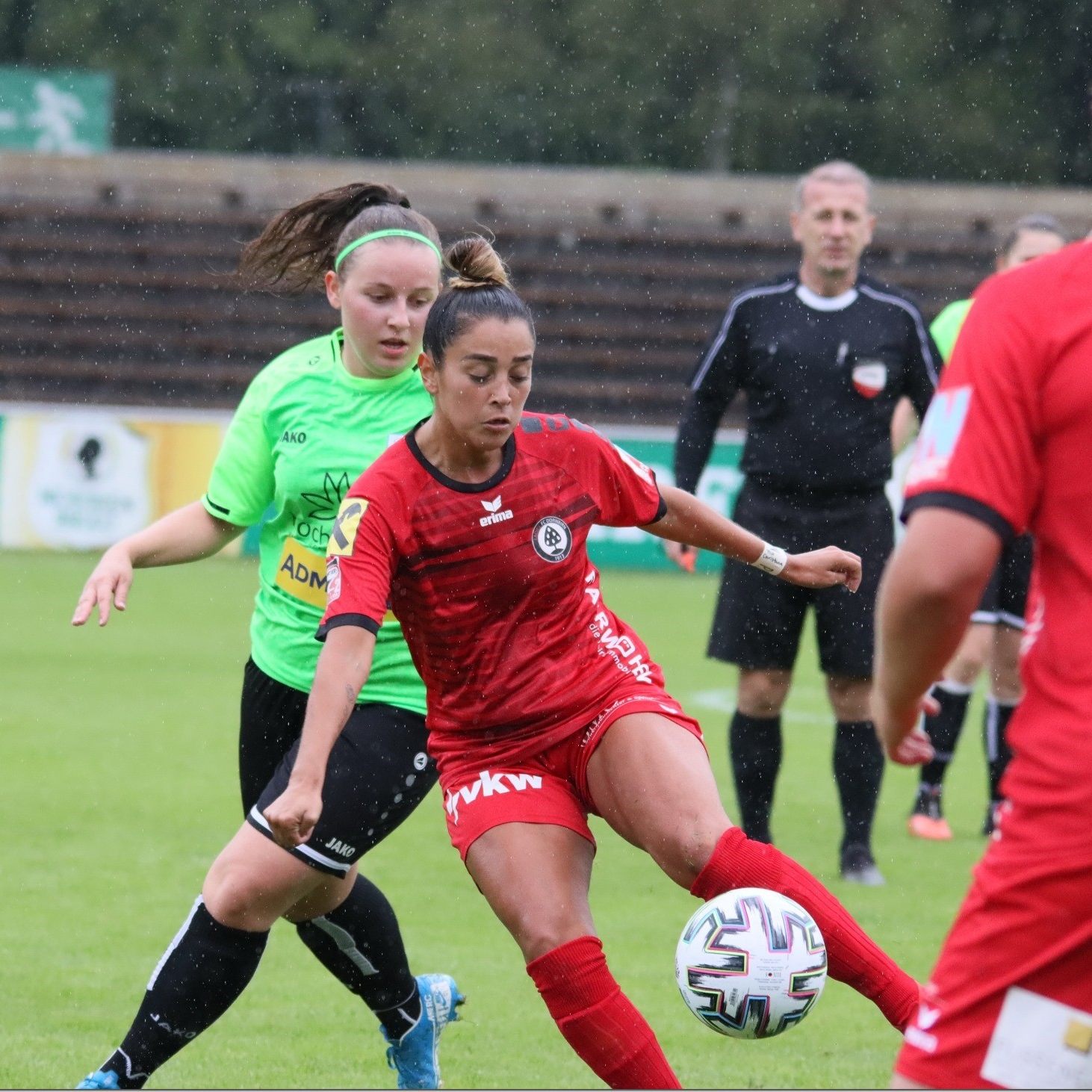 Genisis Castrellon blieb ohne Torerfolg für die FC Dornbirn Frauen gegen Krenglbach.