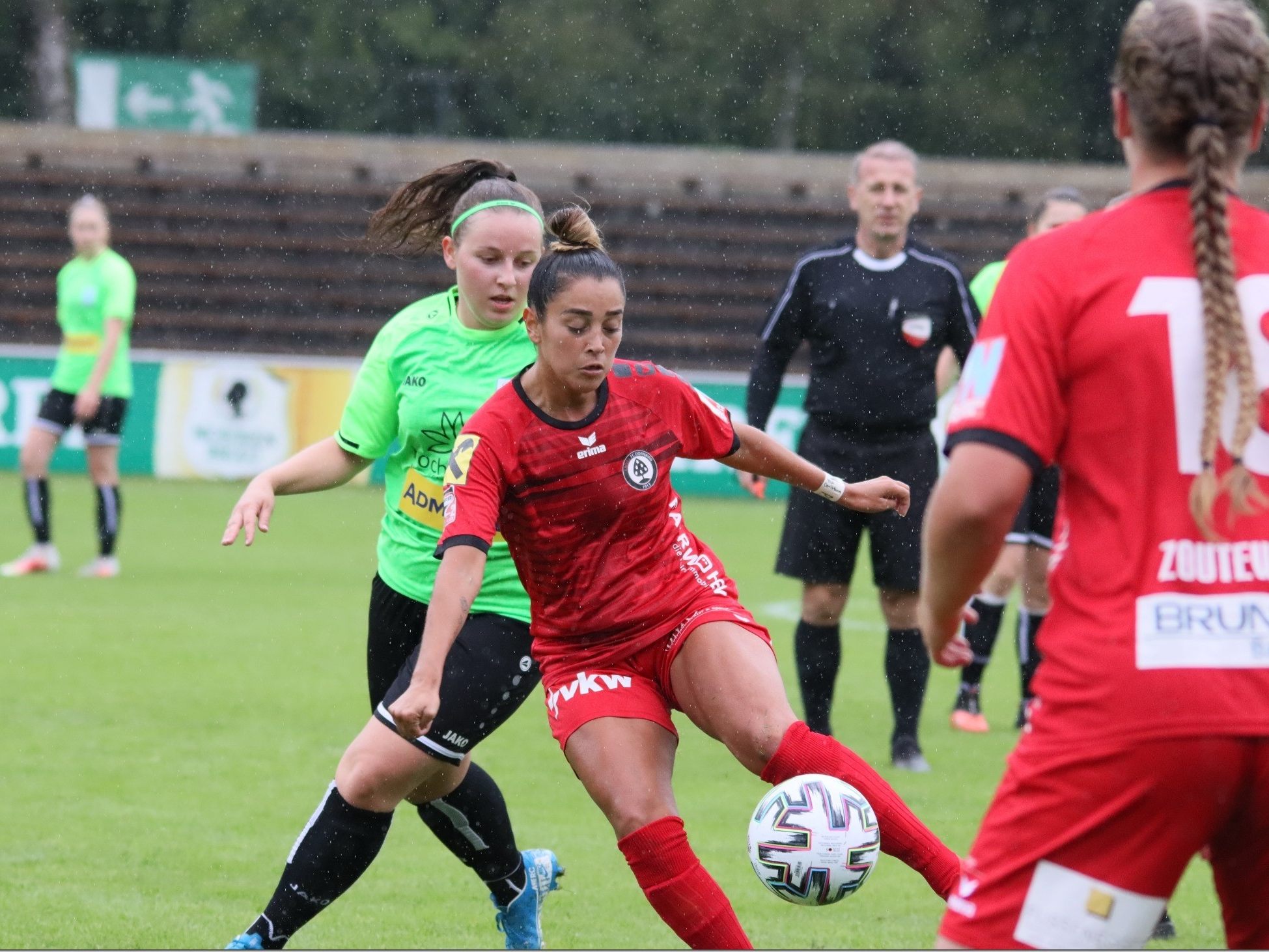 Genisis Castrellon blieb ohne Torerfolg für die FC Dornbirn Frauen gegen Krenglbach. Genisis Castrellon blieb ohne Torerfolg für die FC Dornbirn Frauen gegen Krenglbach.