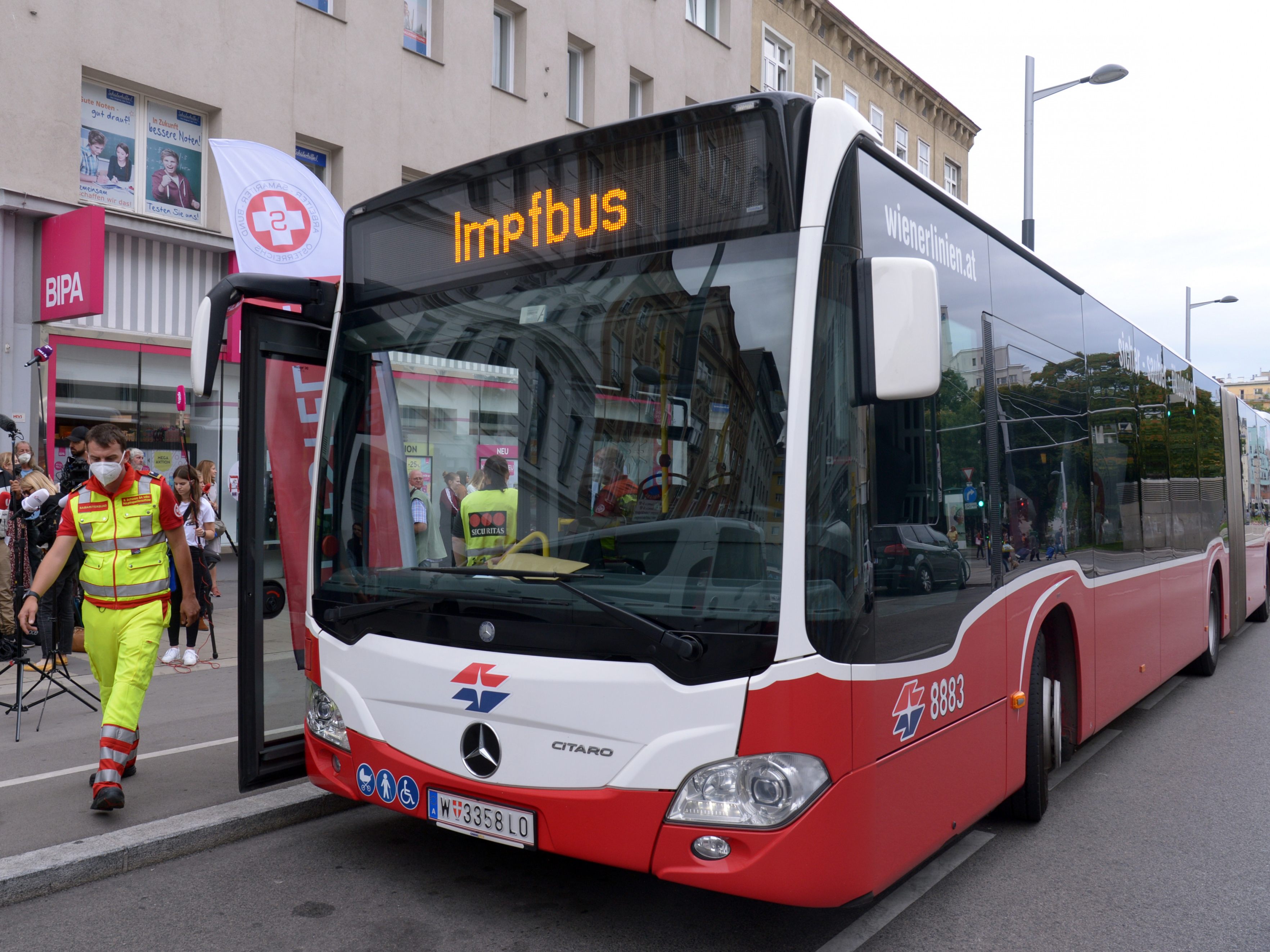 Die Corona-Impfbusse sind demnächst an verschiedenen Orten im Einsatz.