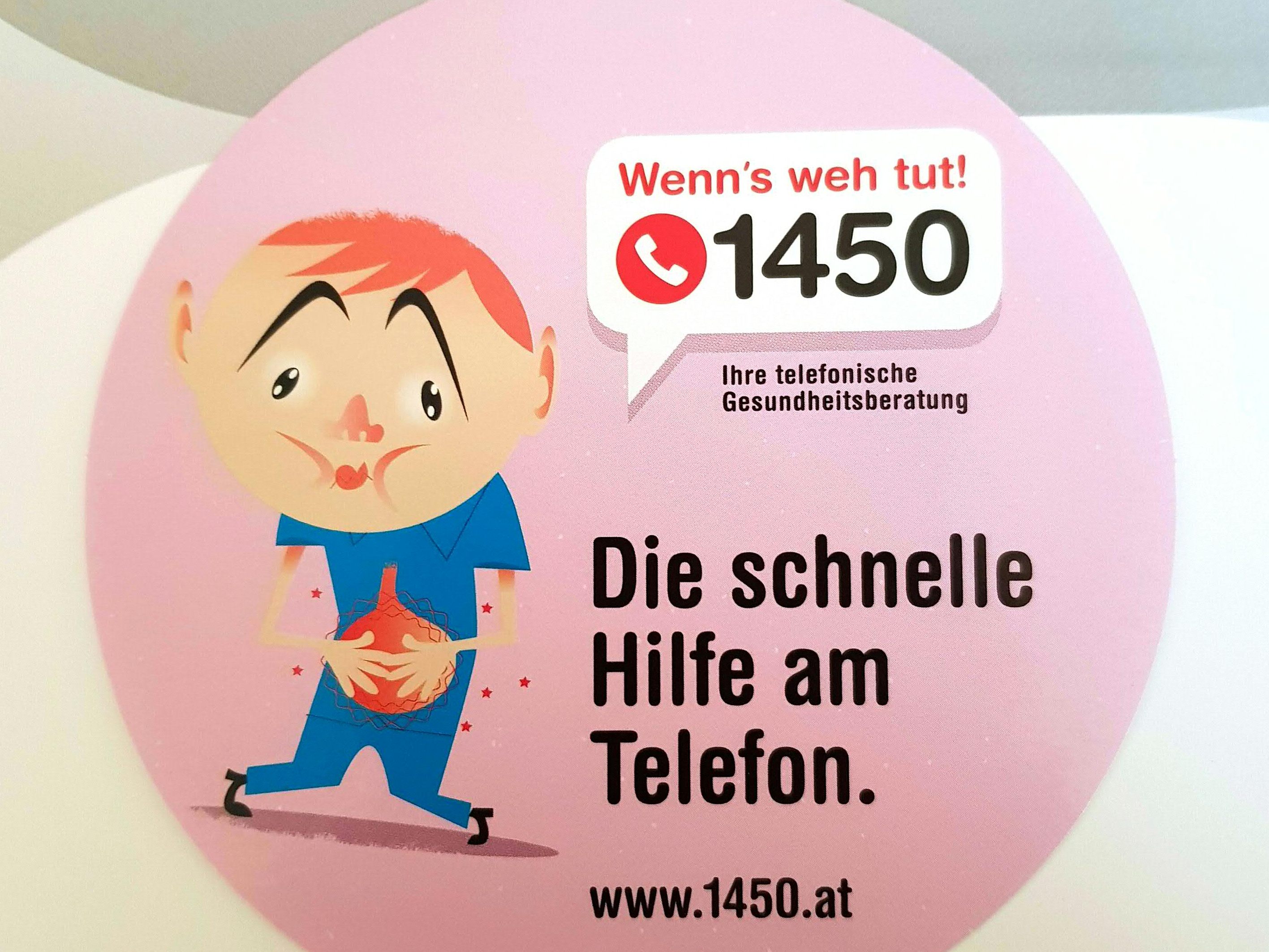 Die Zahl der Menschen, die sich an das Gesundheitstelefon 1450 wandte, liegt bei über einer Million.