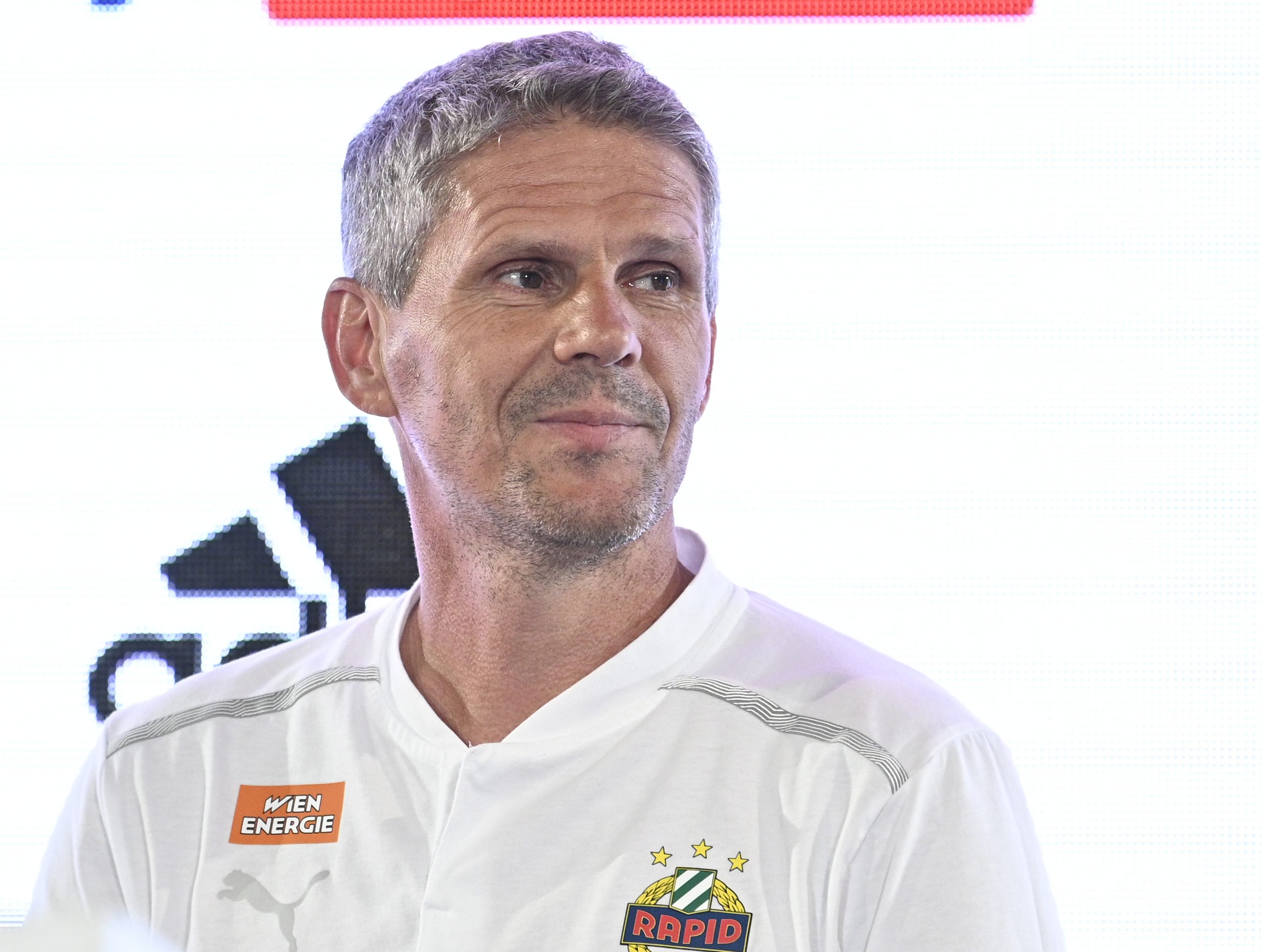Rapid-Trainer Kühbauer kann mit seiner Mannschaft zufrieden sein.
