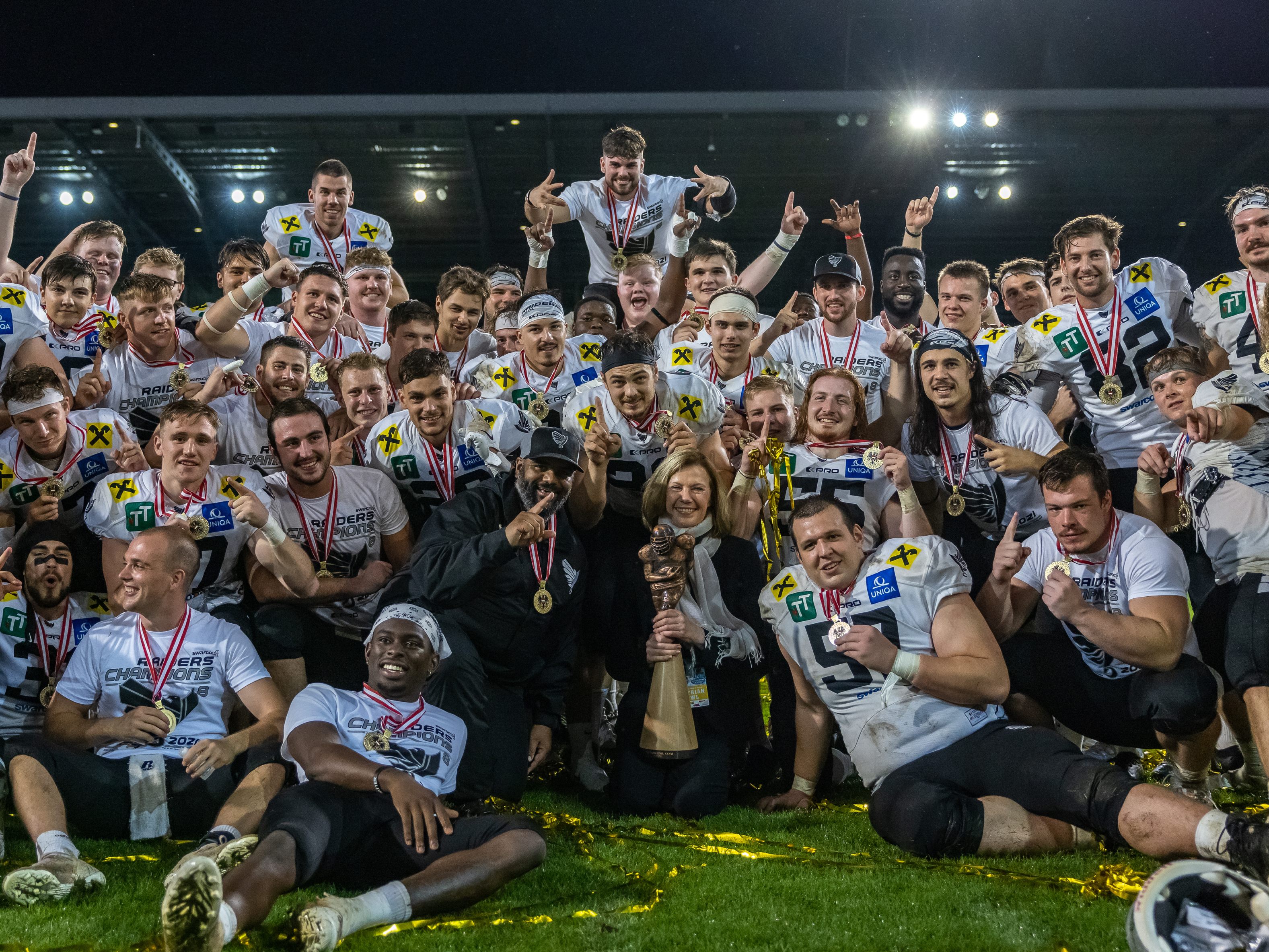 Die Swarco Raiders gewannen die Austrian Bowl 2021. Die Swarco Raiders gewannen die Austrian Bowl 2021.