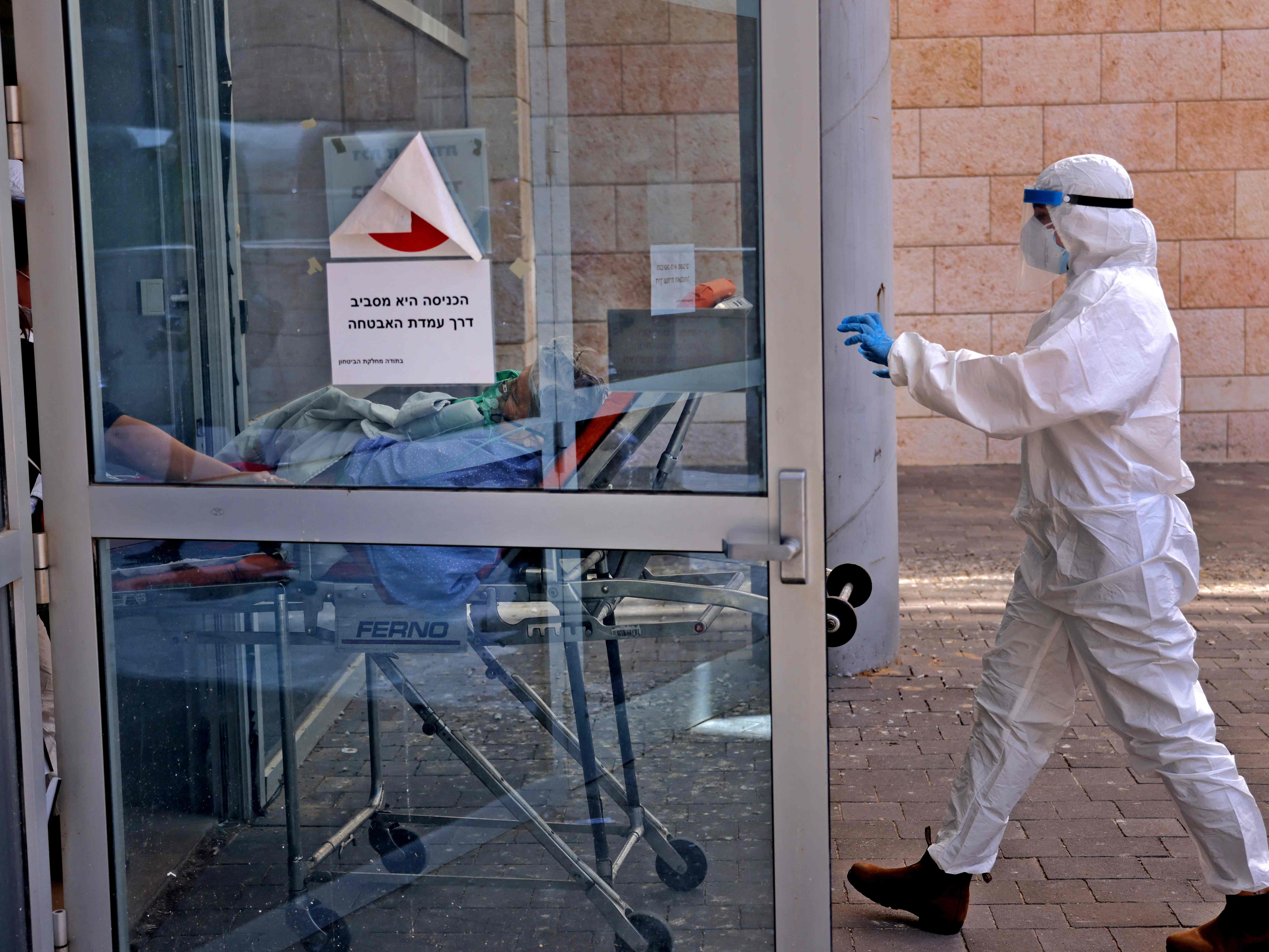 Israel schickt Reservisten in Krankenhäuser. Israel schickt Reservisten in Krankenhäuser.