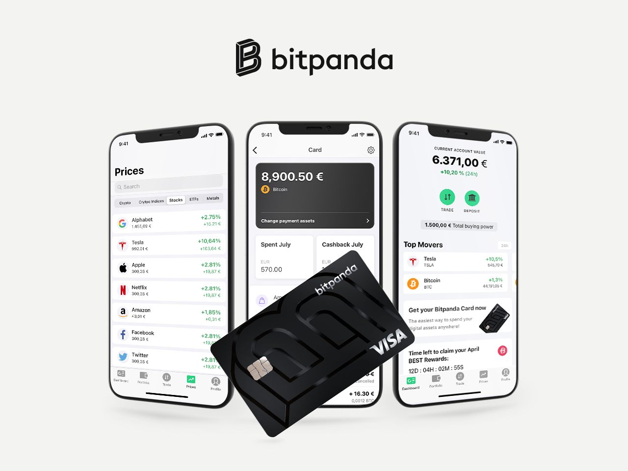 Auf Bitpanda kann man in Kryptowährungen, Aktien und auch Edelmetalle investieren.