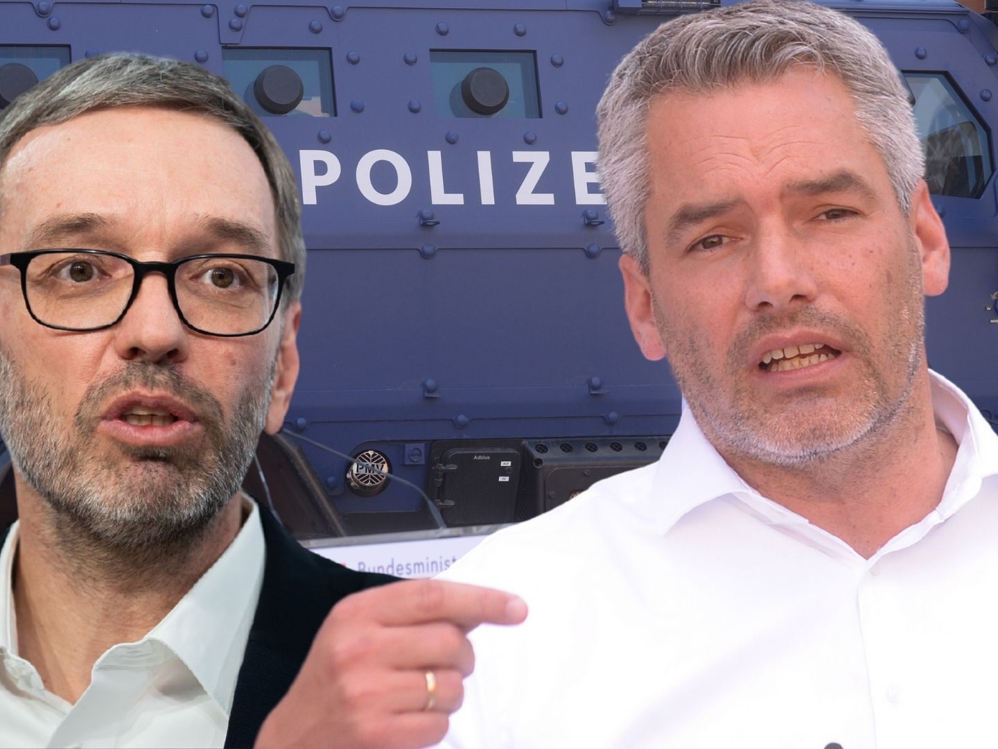Nehammer ist weiterhin für Abschiebungen. Nehammer ist weiterhin für Abschiebungen.