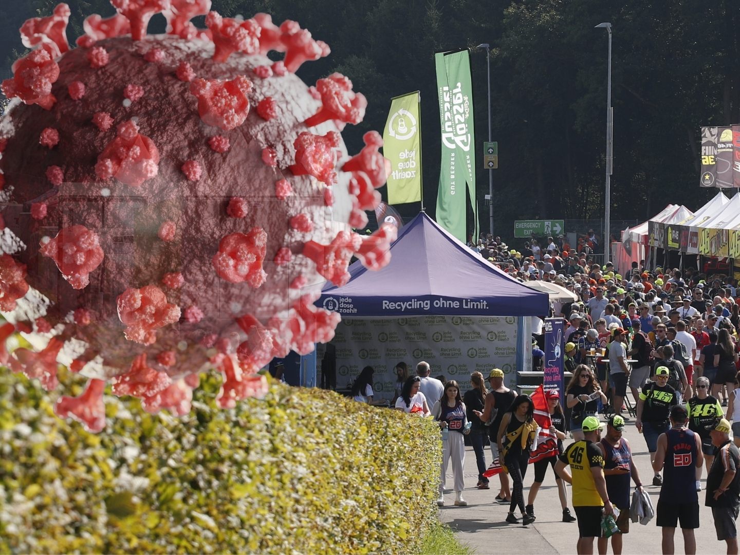 Ein Besucher des Motorrad-Events vom vergangenen Wochenende ist einige Tage später an Corona erkrankt.