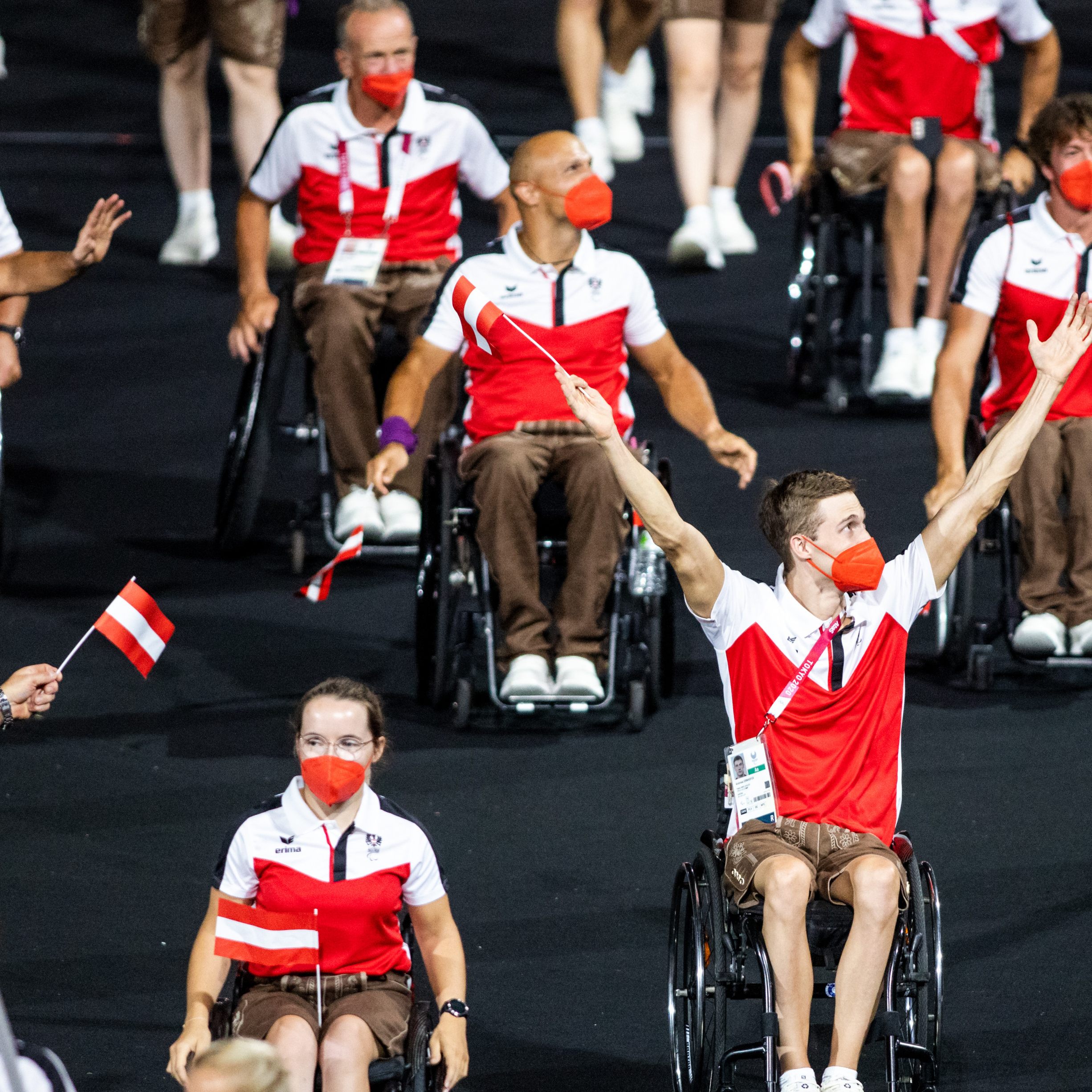 Thomas Flax (Mitte) ist bei den Paralympics in Tokio mit dabei.