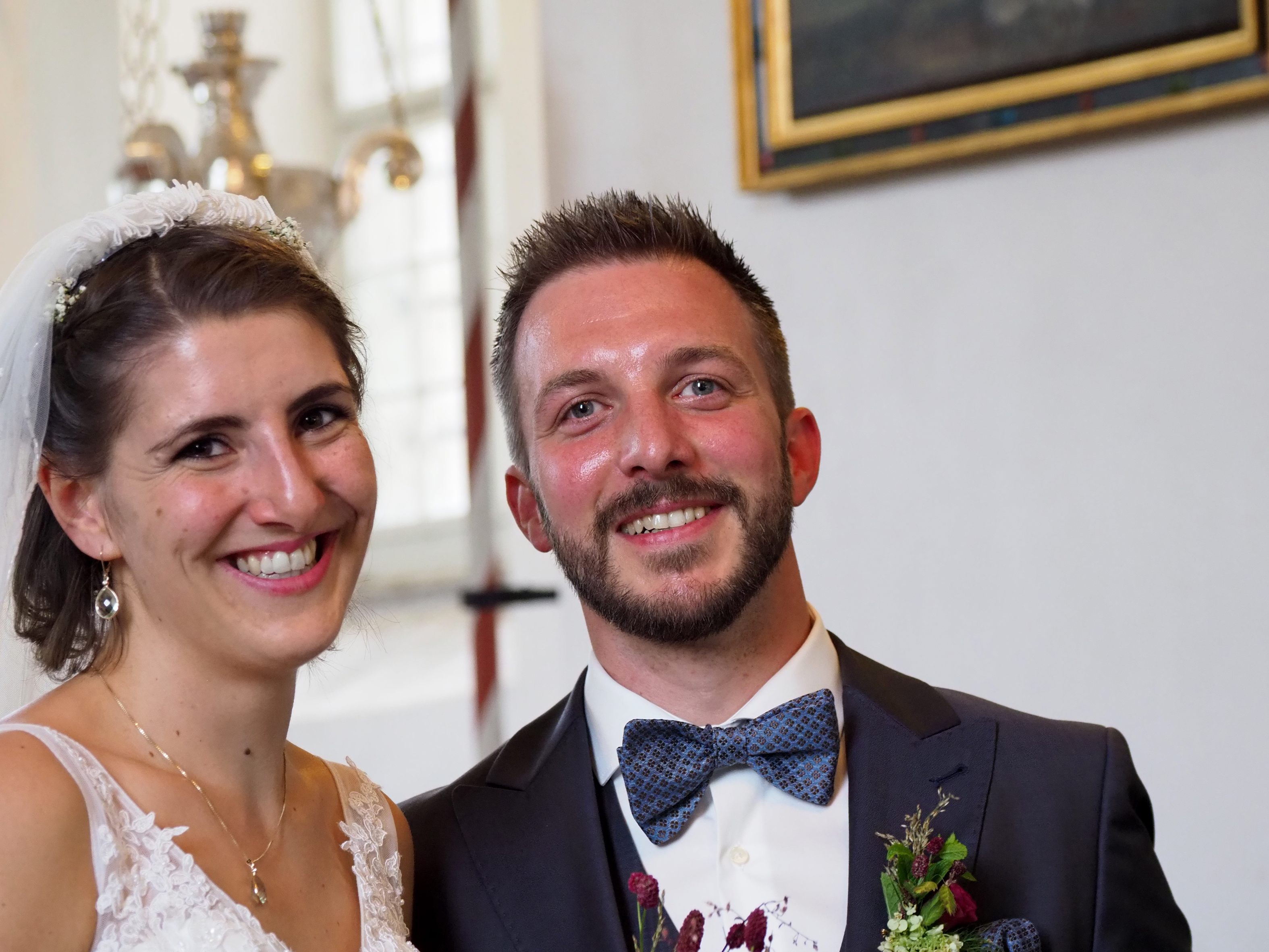Konstanze und Felix Fink feierten ihre kirchliche Trauung.