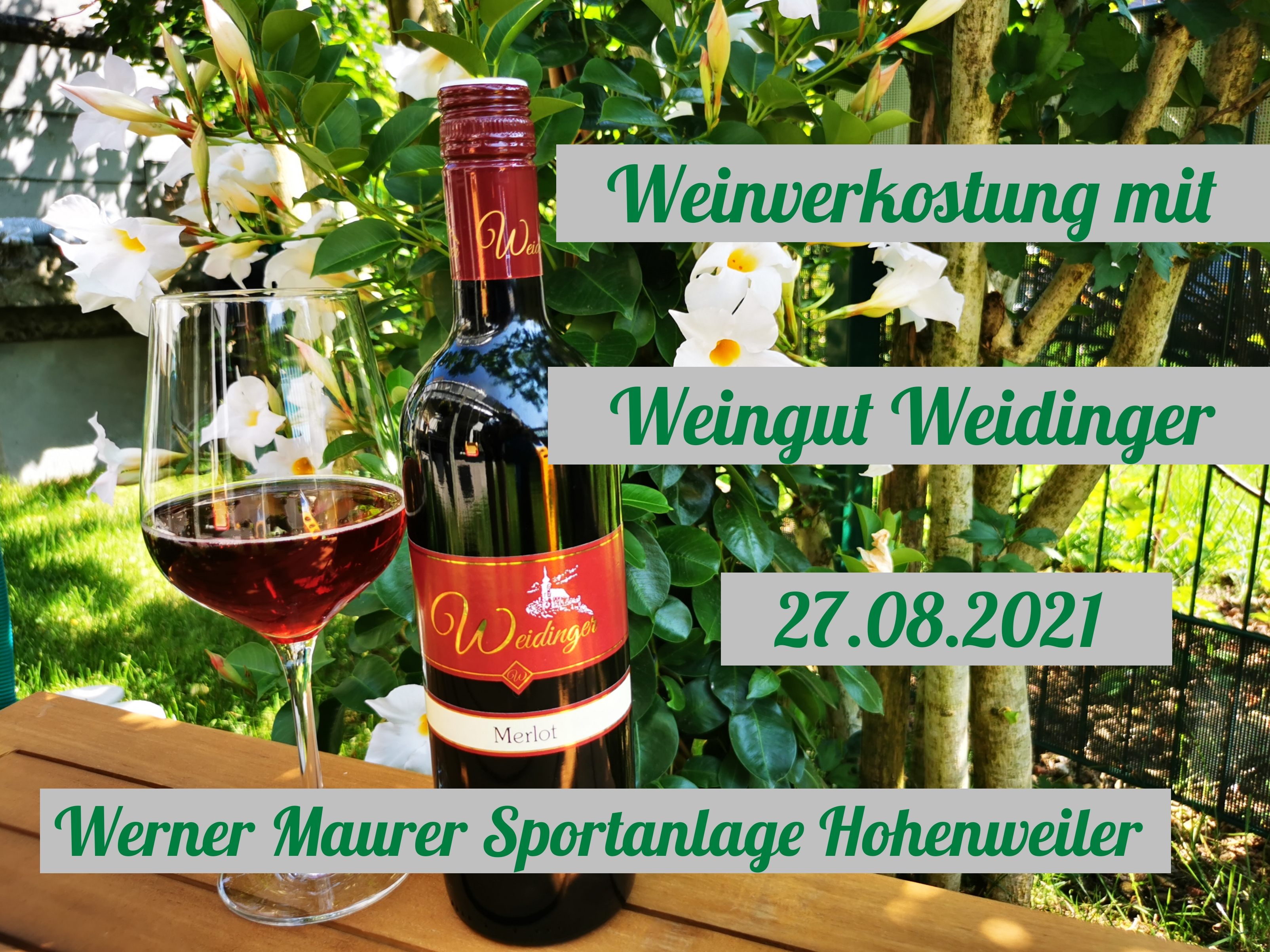 SC Hohenweiler, Weinverkostung Weingut Weidender