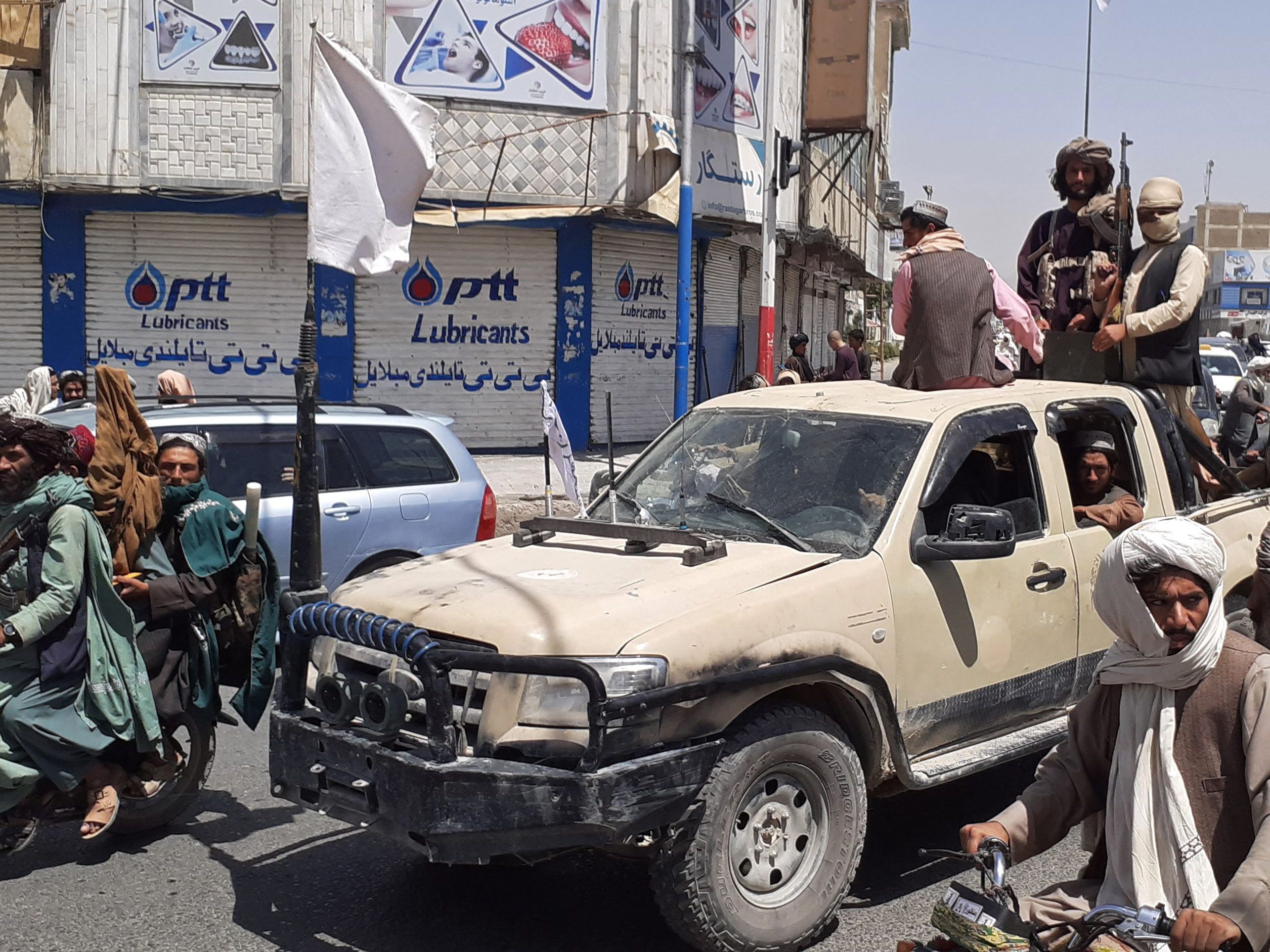 Dier Taliban sind in Afghanistan auf dem Vormarsch. Dier Taliban sind in Afghanistan auf dem Vormarsch.