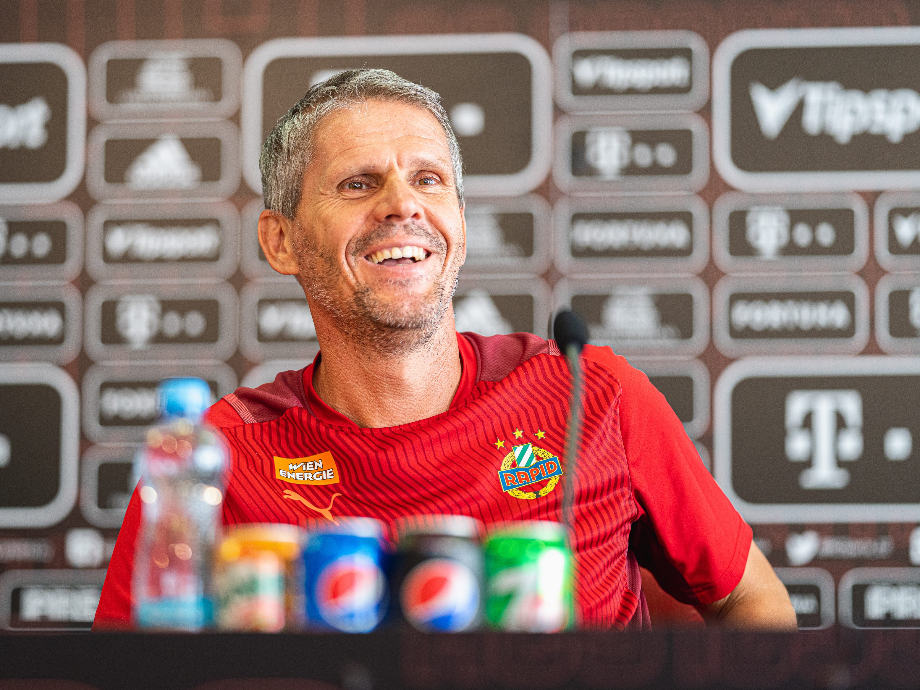 Rapid-Trainer Dietmar Kühbauer ist mit dem Ergebnis zufrieden.