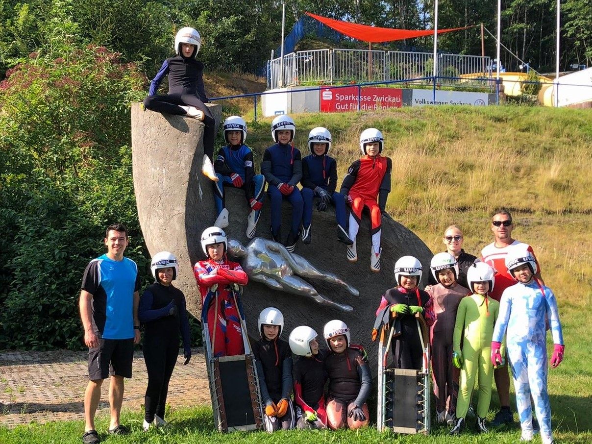 Der Rodelnachwuchs trainierte in Zwickau. Der Rodelnachwuchs trainierte in Zwickau.