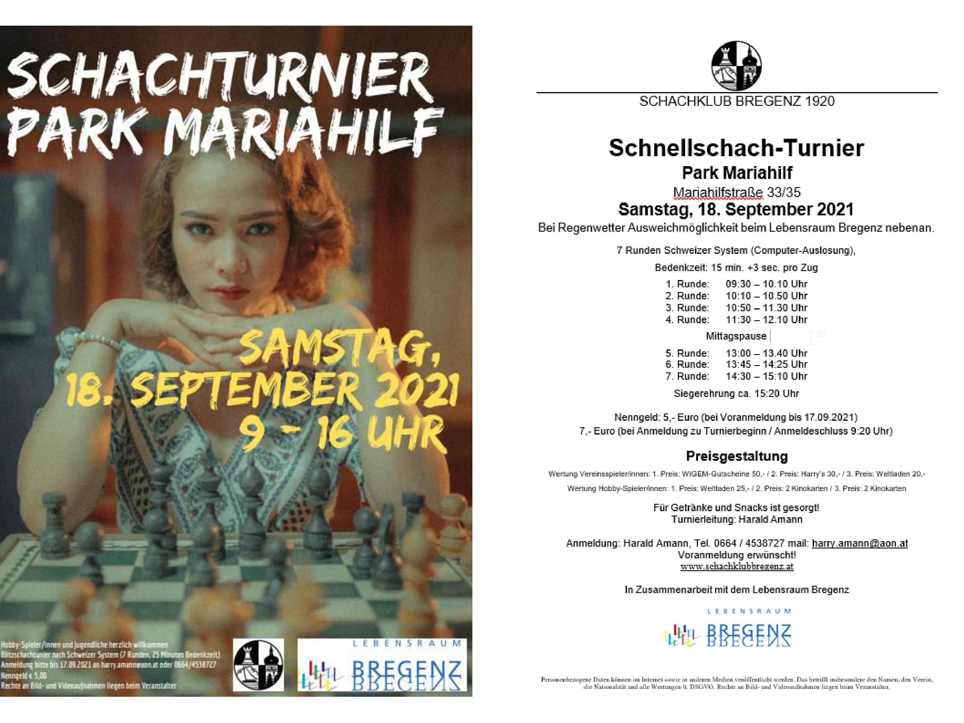 Schach im Park Mariahilf 2021