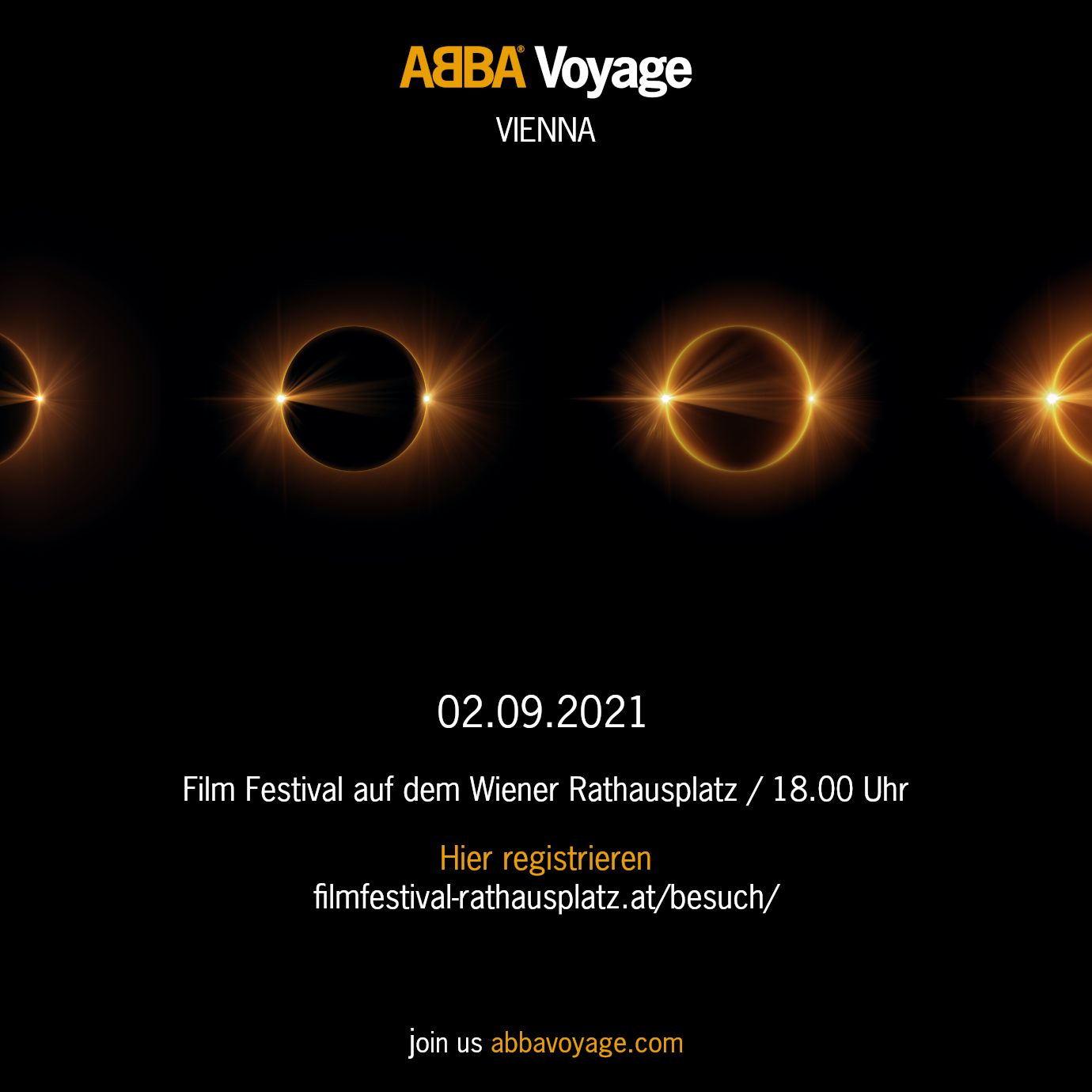 Live aus Stockholm, ein einmaliges Event für ABBA-Fans, zeitgleich in Wien zu sehen: ABBA Voyage