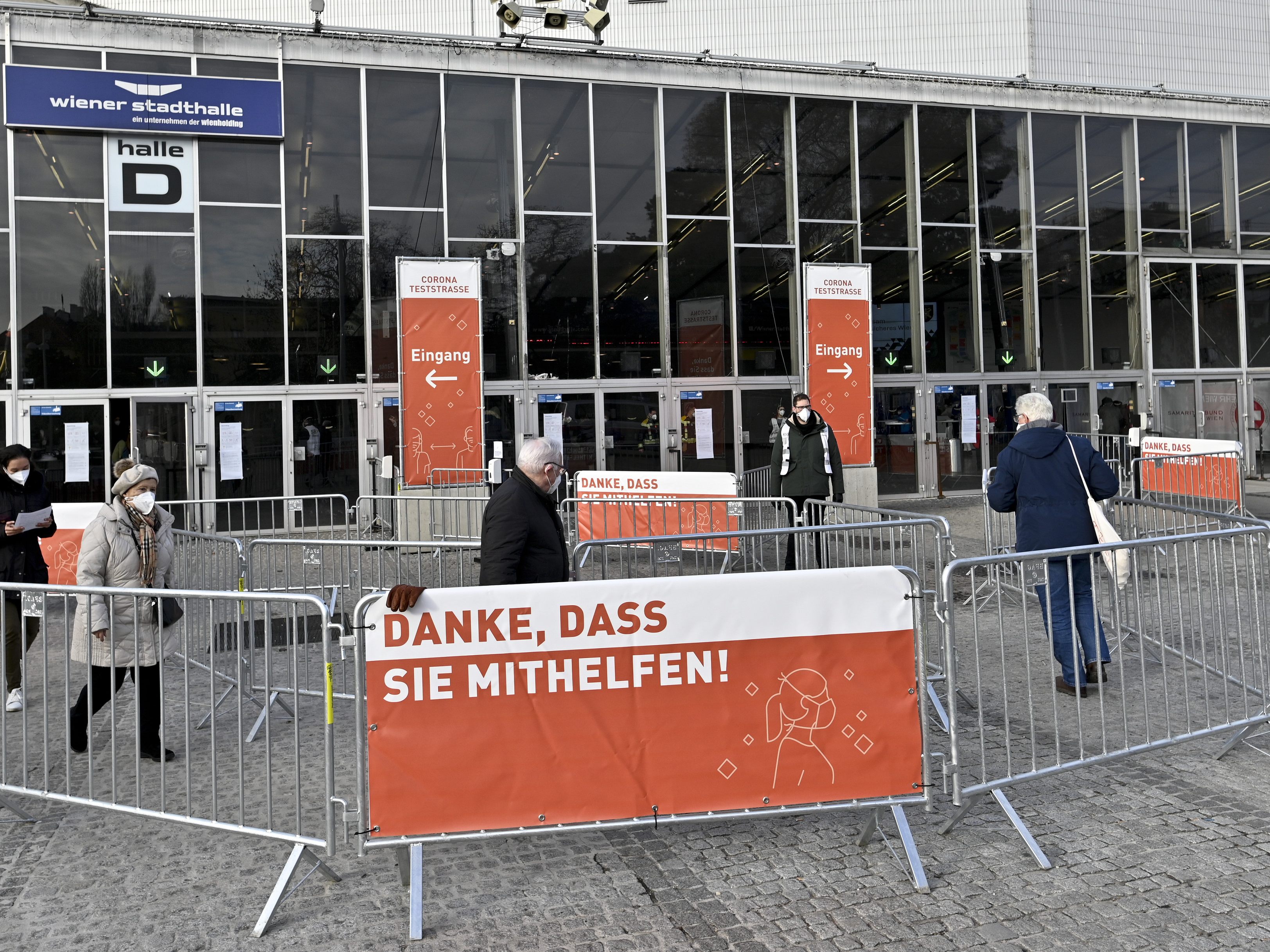 Die Teststraße in der Wiener Stadthalle schließt Die Teststraße in der Wiener Stadthalle schließt