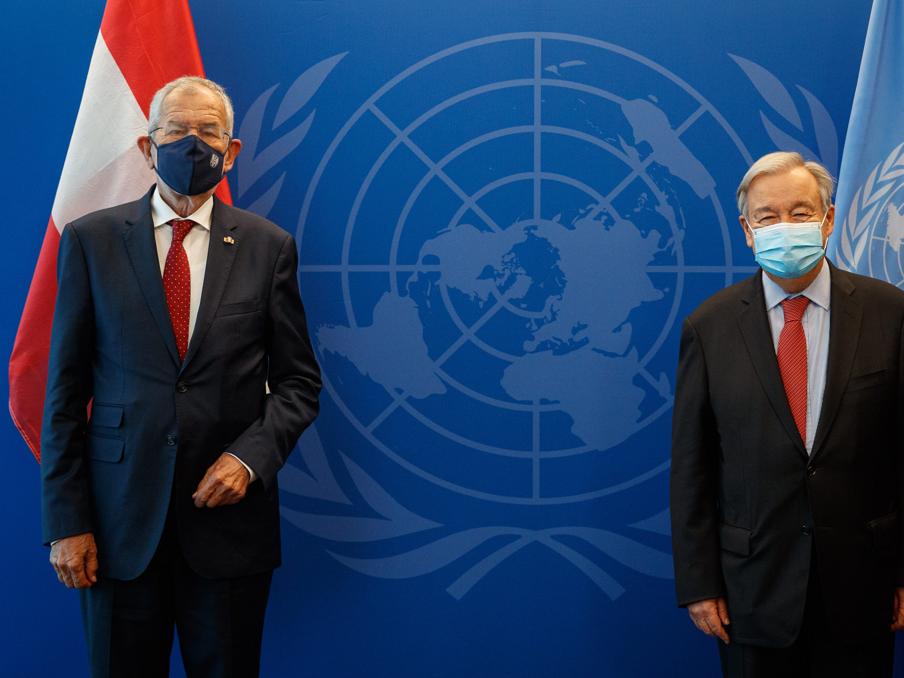 Bundespräsident Alexander Van der Bellen am Mittwoch bei einem Treffen mit UNO-Generalsekretär António Guterres im Rahmen der UNO-Vollversammlung in New York Bundespräsident Alexander Van der Bellen am Mittwoch bei einem Treffen mit UNO-Generalsekretär António Guterres im Rahmen der UNO-Vollversammlung in New York