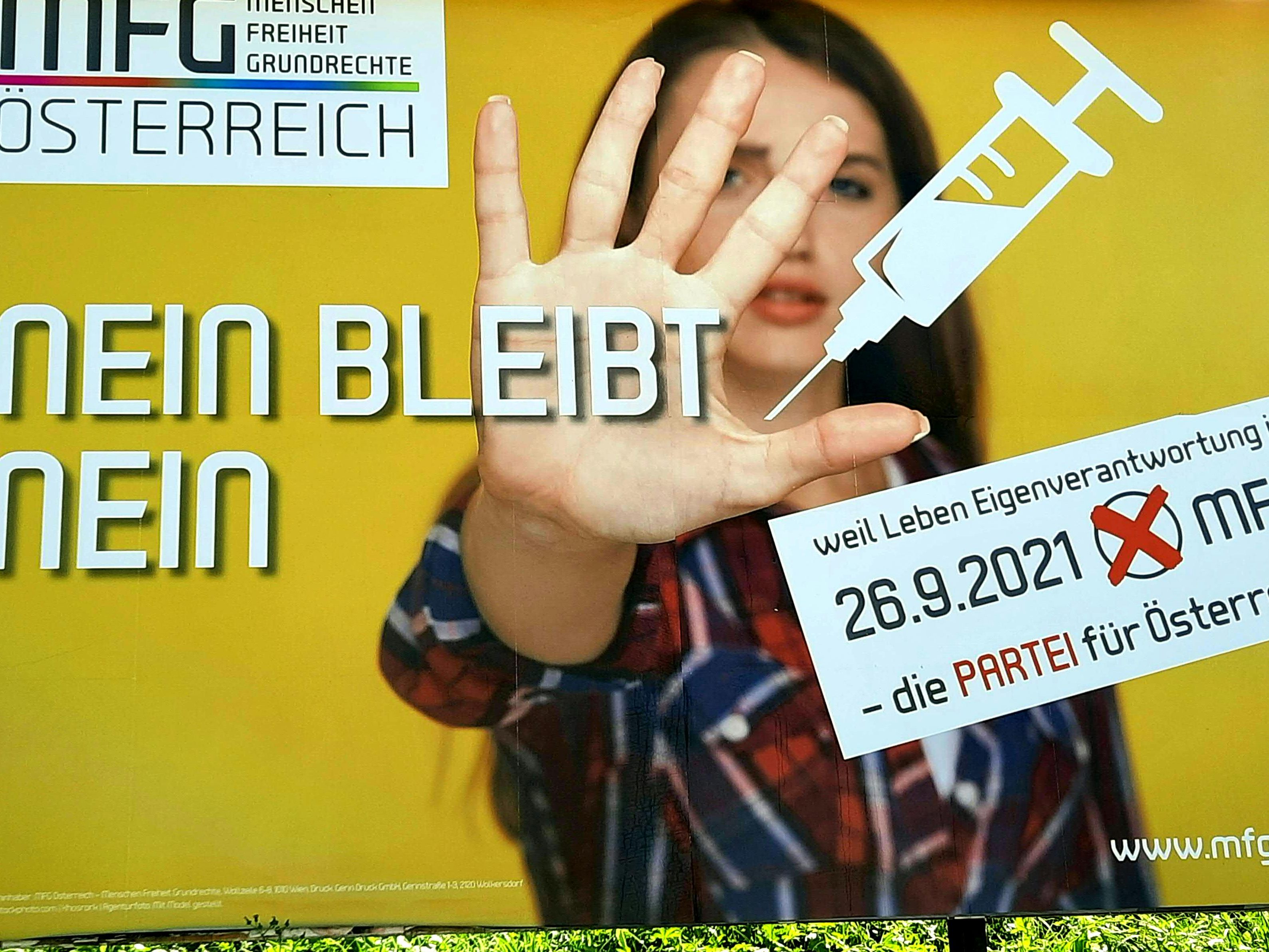 MFG wird als impfskeptisch beschrieben. MFG wird als impfskeptisch beschrieben.