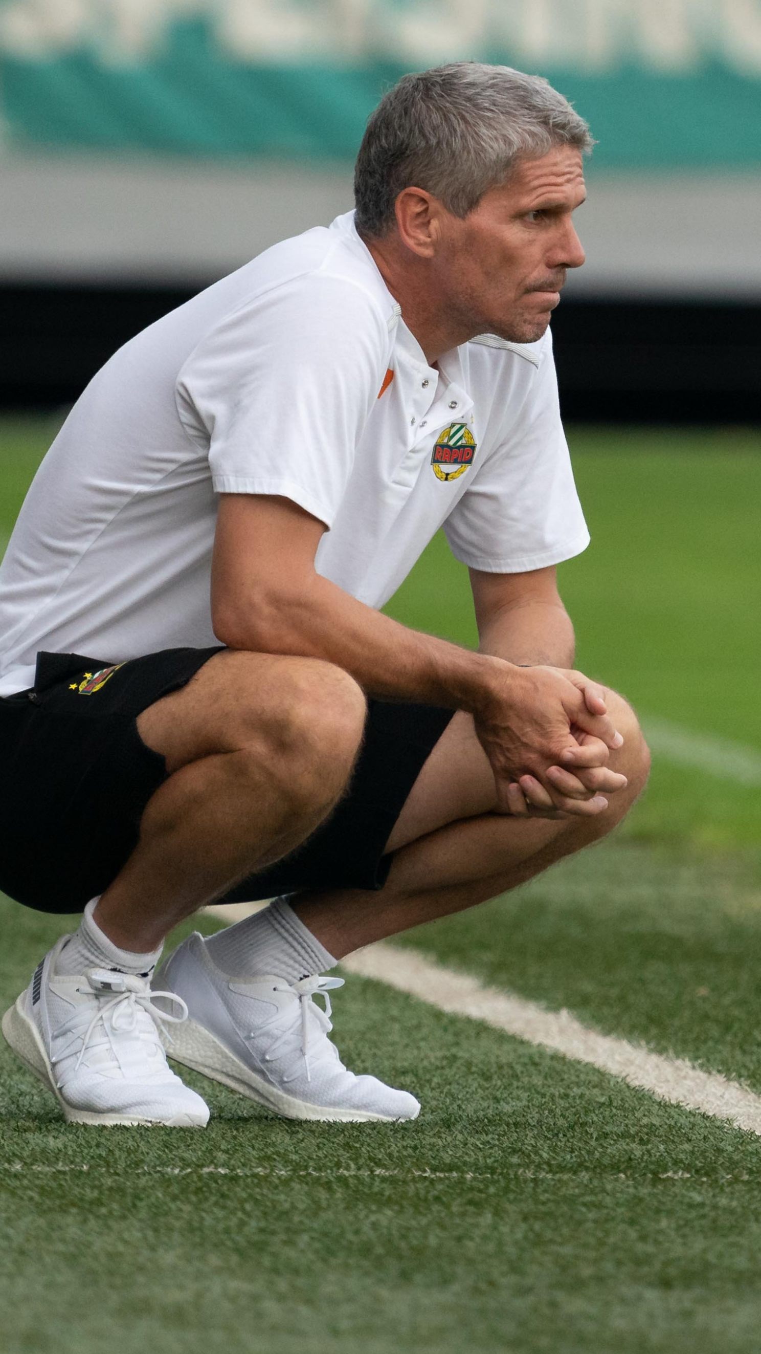 "Nach der Pause hatten wir unsere beste Phase", erklärte Rapid-Coach Kühbauer mit Blick auf das Spiel gegen Sturm.