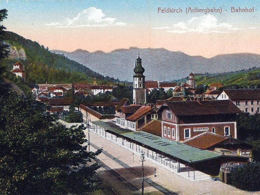 Der Bahnhof um 1910