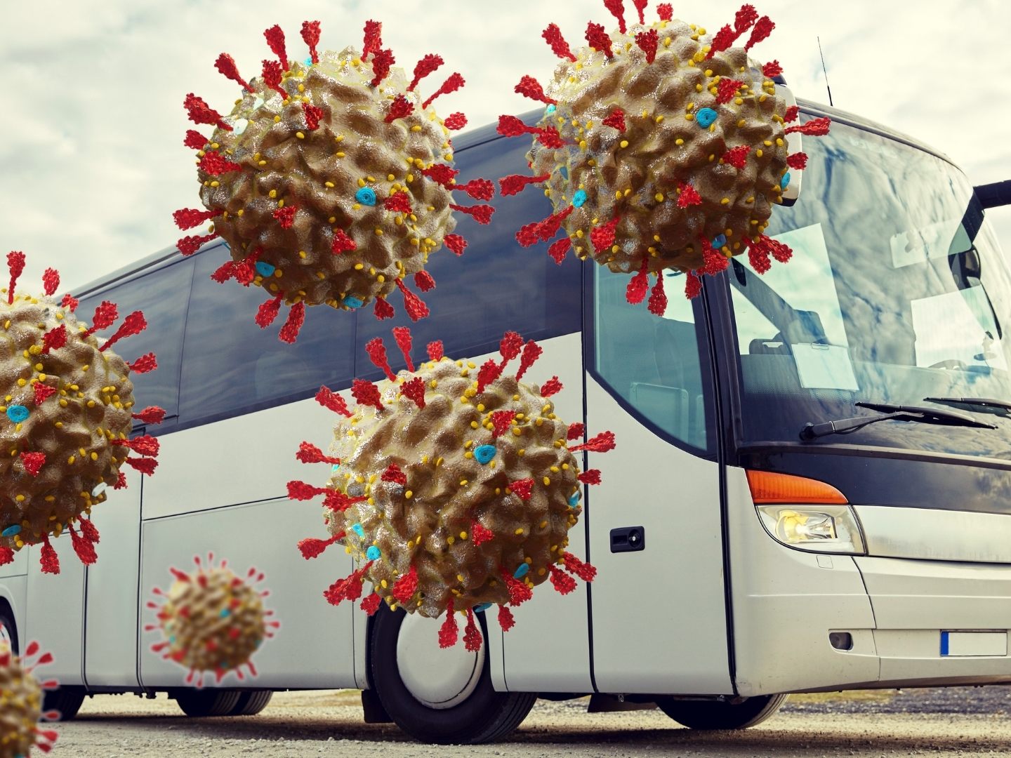 Ein CoV-Infizierter steckte auf der Busreise 31 weitere Personen an.