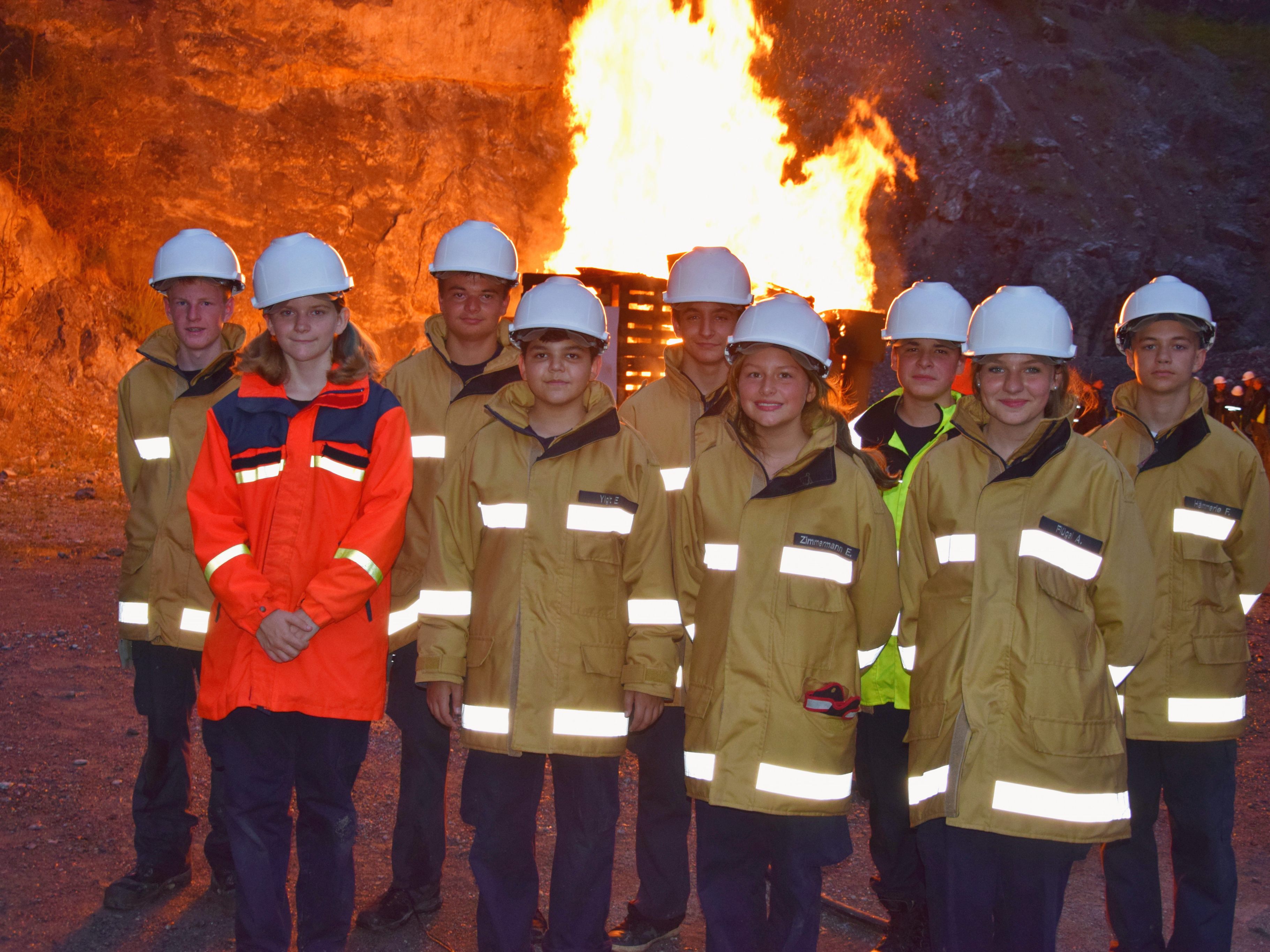 Die Feuerwehrjugend der OF Bludesch