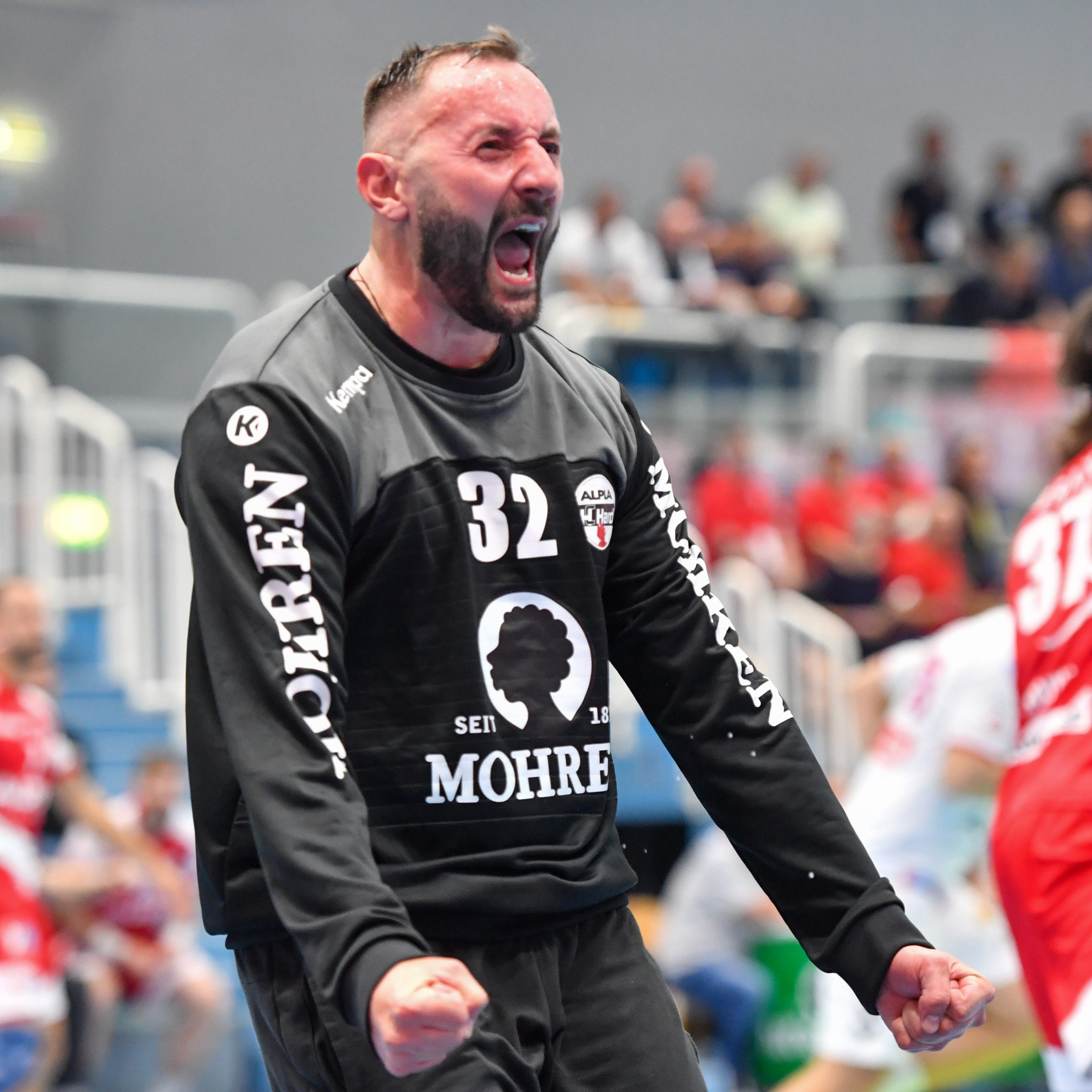 Großer Jubel auch bei Torhüter Golub Doknic.