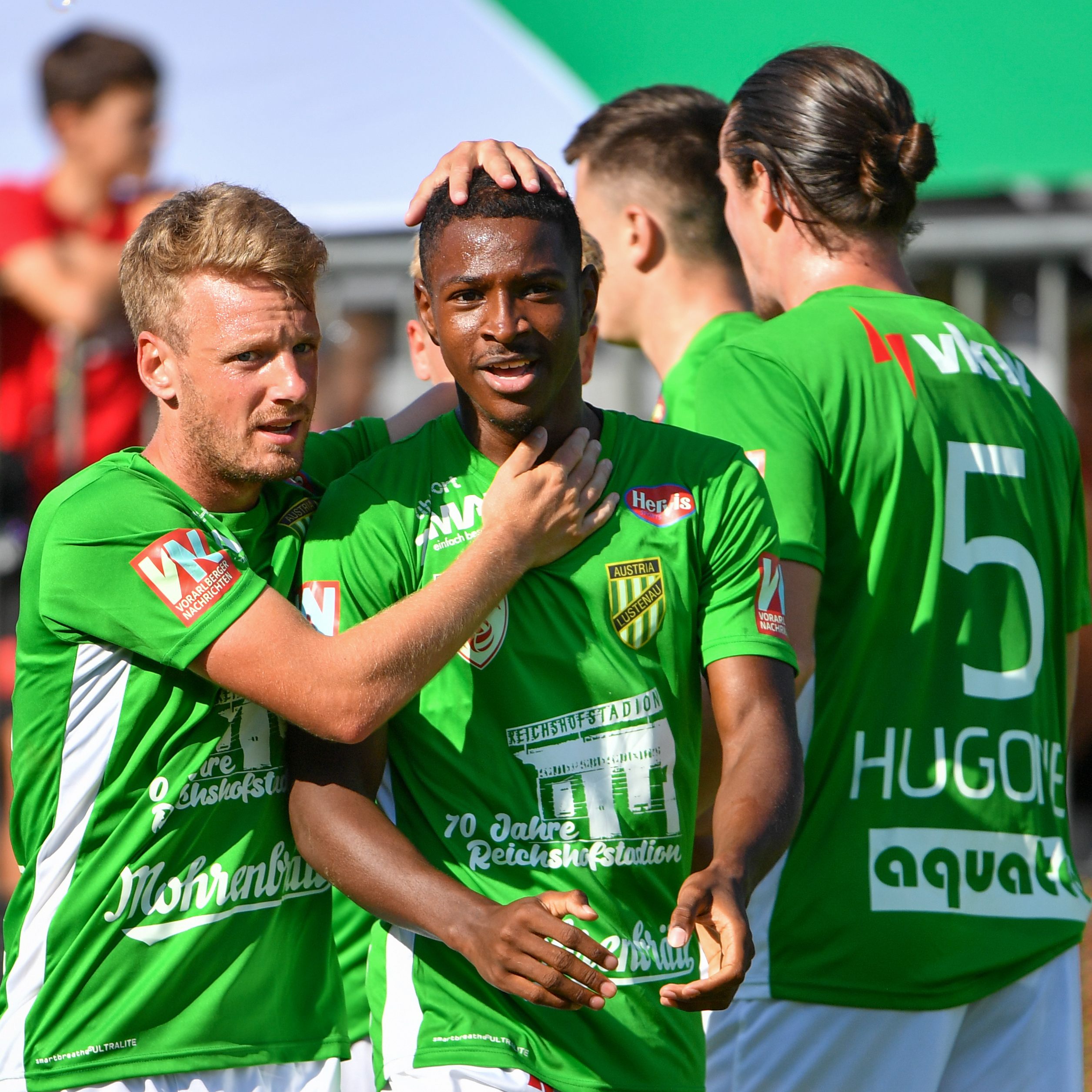 Lustenau feierte einen späten Sieg gegen Amstetten.