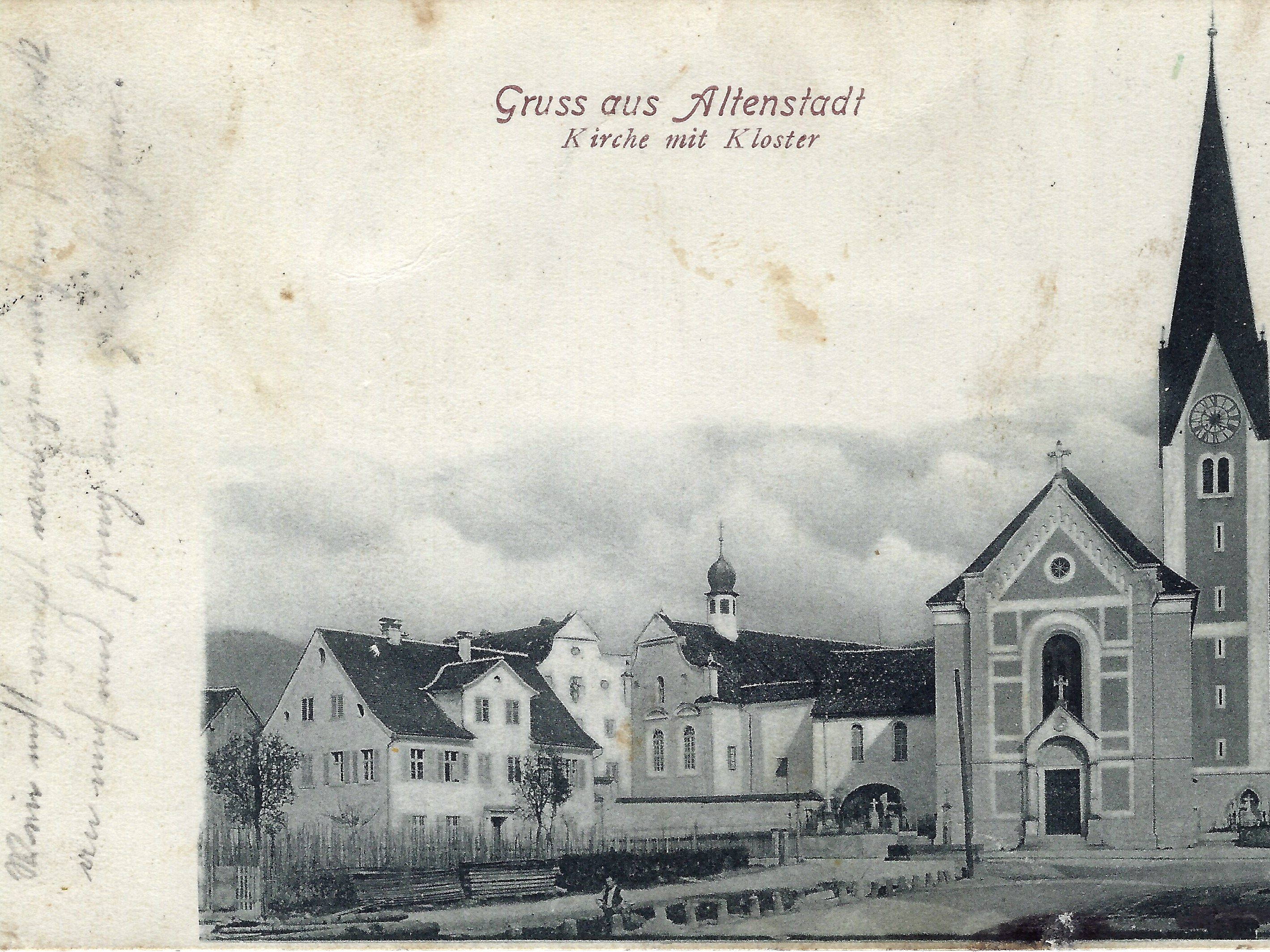 Das Kloster um 1900