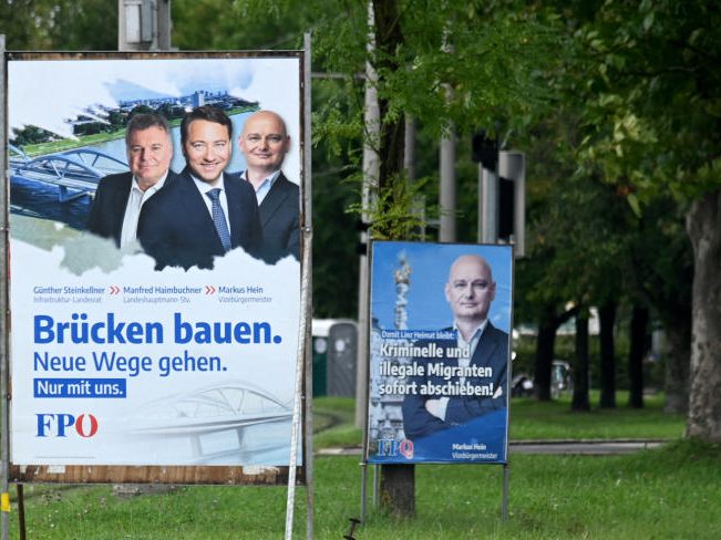 Die FPÖ kommt bei den Oberösterreichischen Landtagswahlen laut Umfrage auf Platz zwei. Die FPÖ kommt bei den Oberösterreichischen Landtagswahlen laut Umfrage auf Platz zwei.
