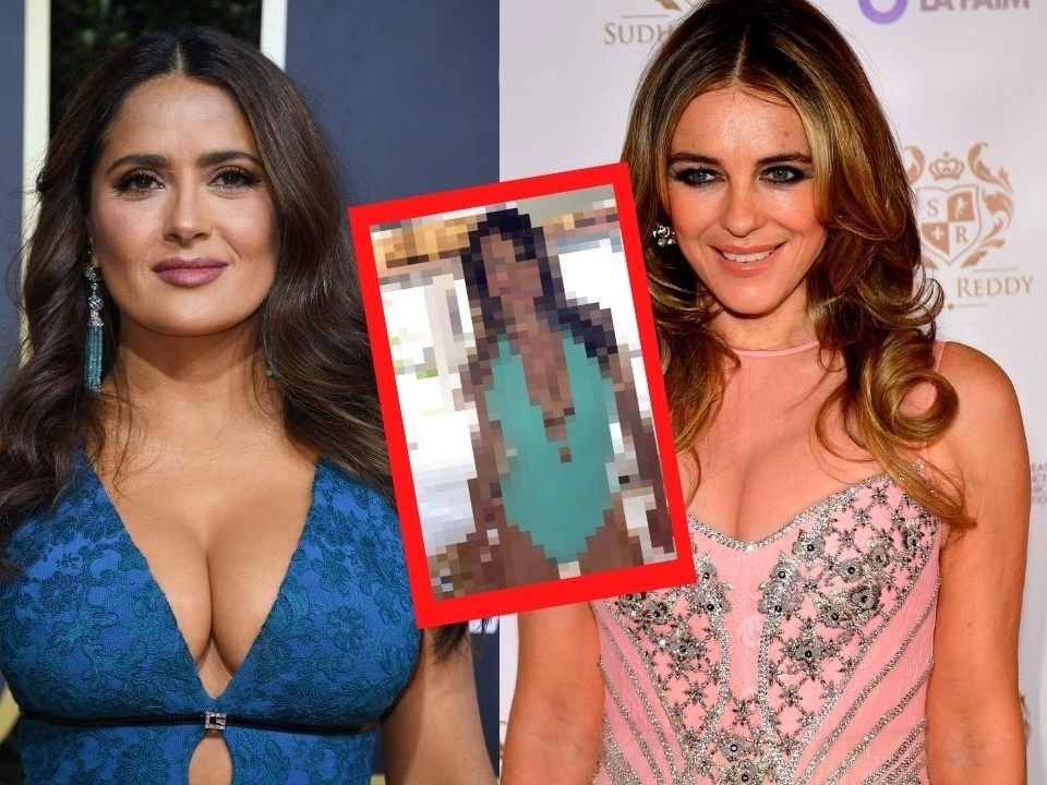 Salma Hayek und Liz Hurley. Salma Hayek und Liz Hurley.