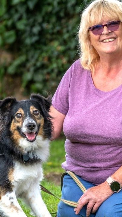 Hund Dave ist wohl seit Geburt an blind.