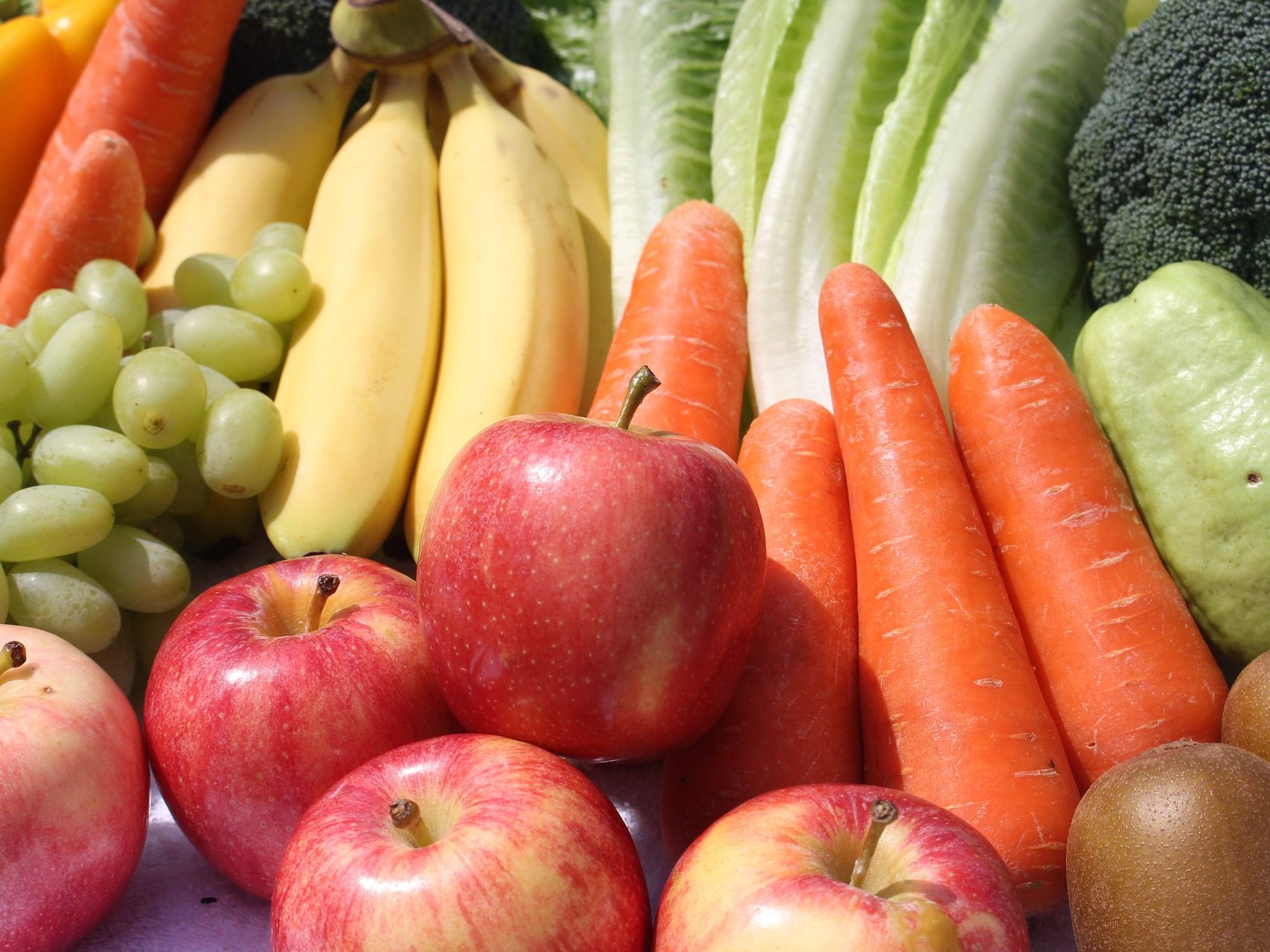 Besonders Obst und Gemüse kommt öfter auf den Tisch.