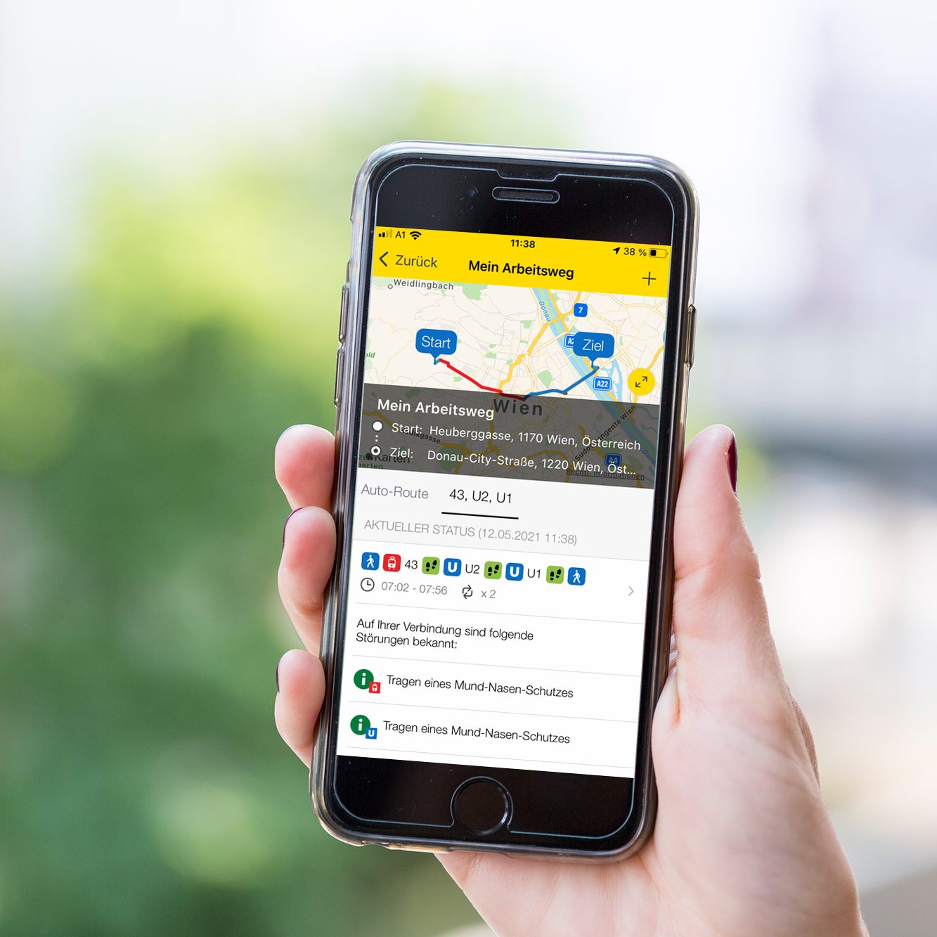 Die ÖAMTC-App hat neue Funktionen für Öffi-Pendler.