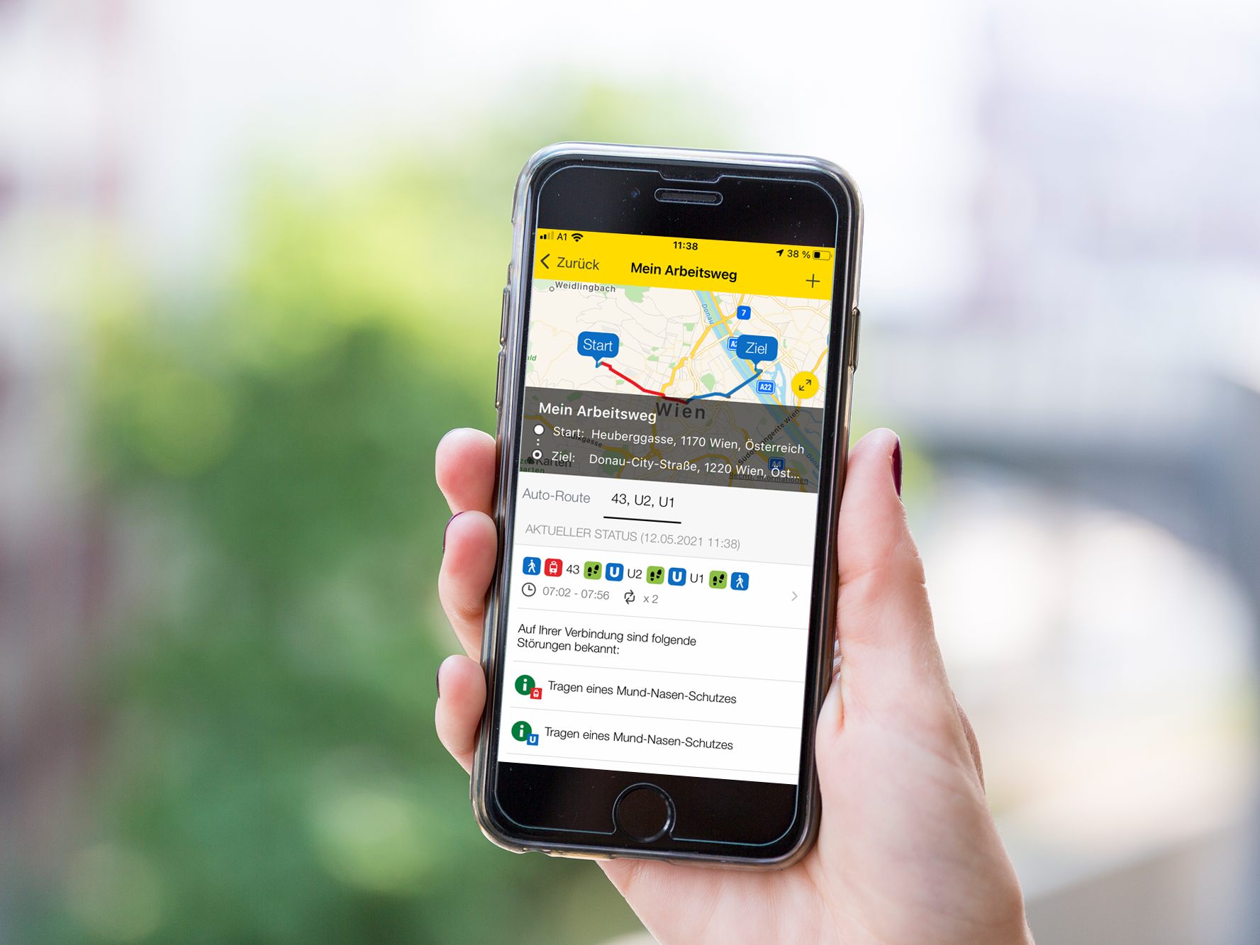 Die ÖAMTC-App hat neue Funktionen für Öffi-Pendler.