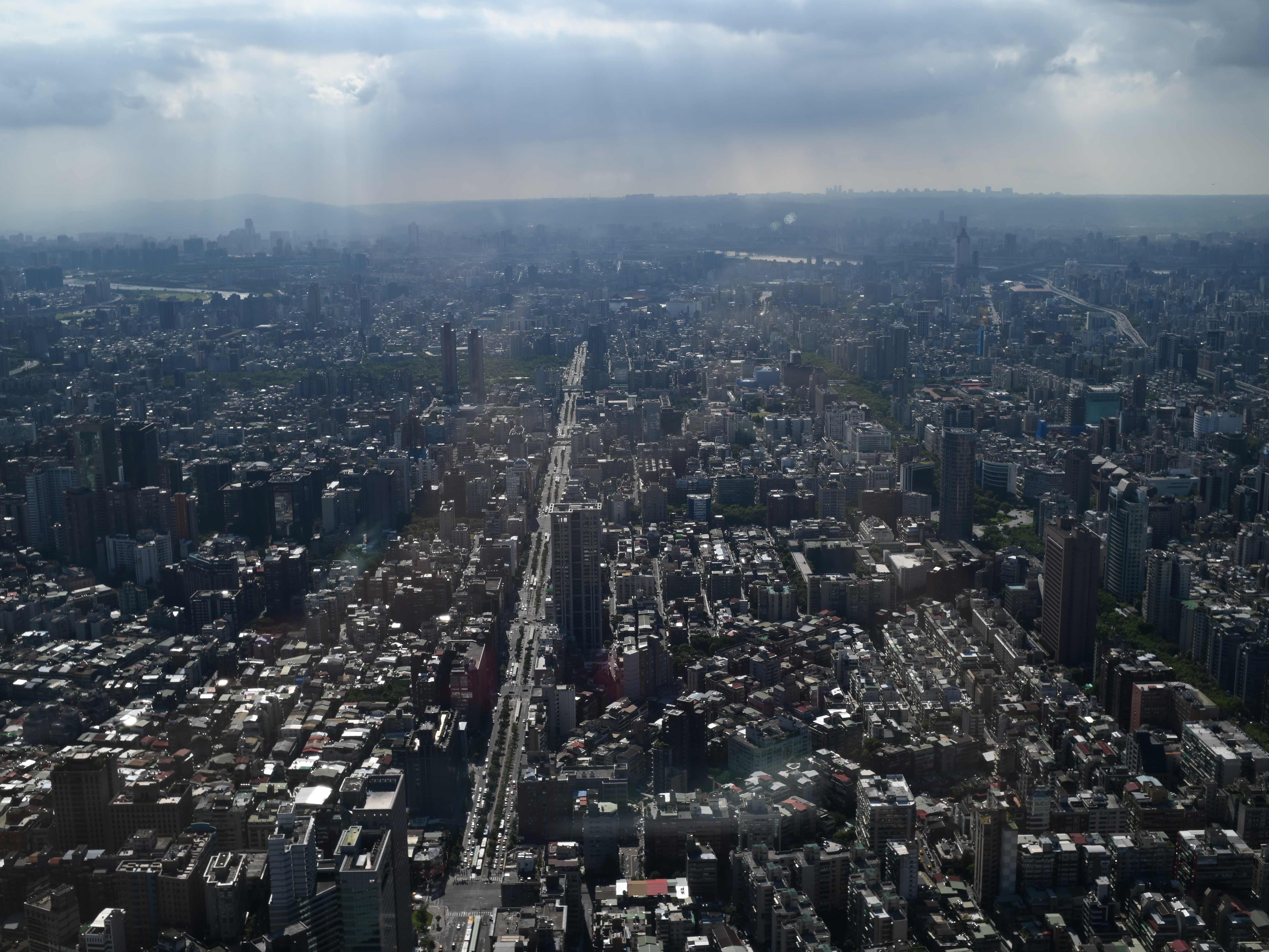 Blick auf Taipeh.