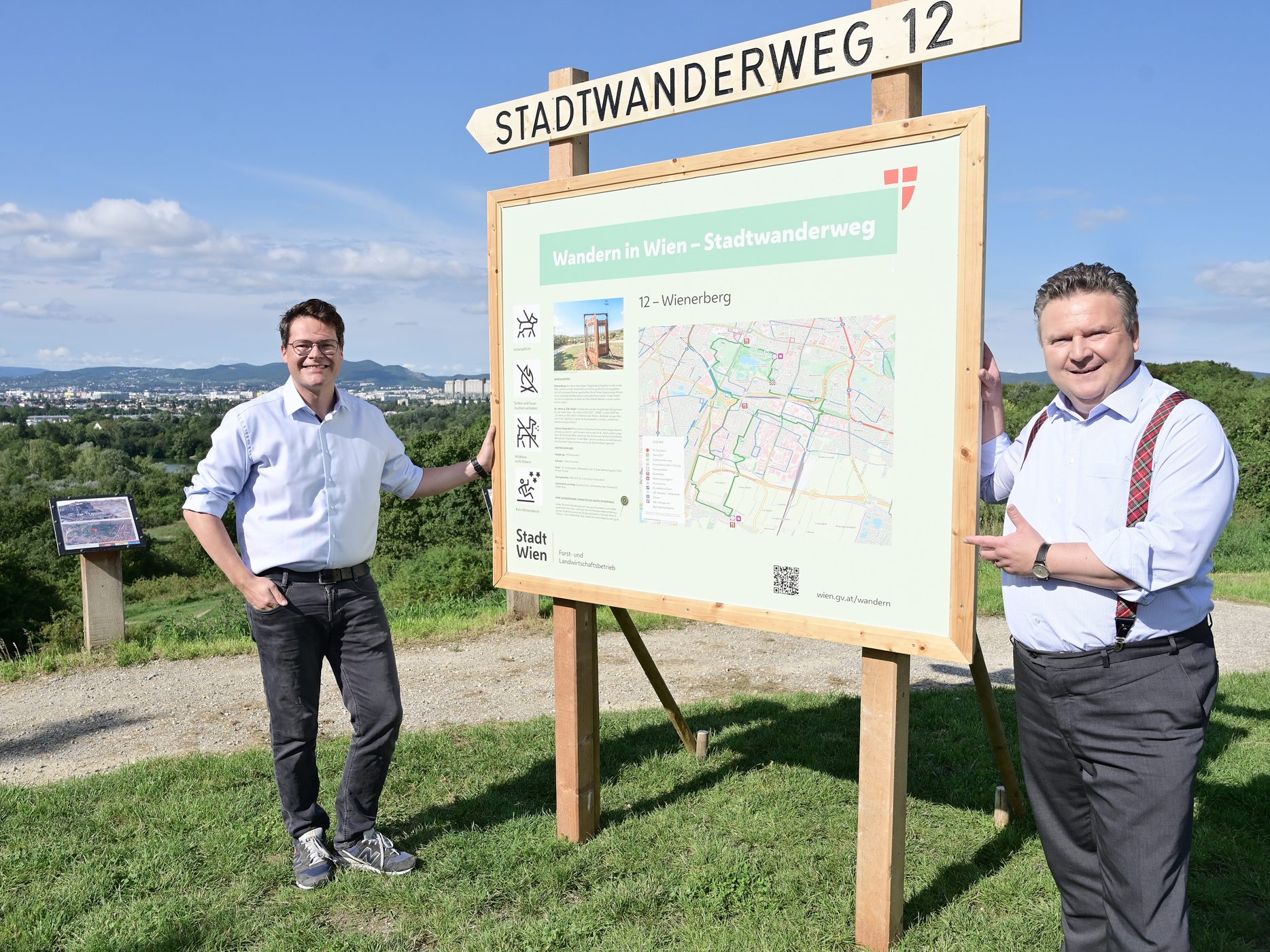Der neueste Wiener Stadtwanderweg 12 ist fertiggestellt. Der neueste Wiener Stadtwanderweg 12 ist fertiggestellt.
