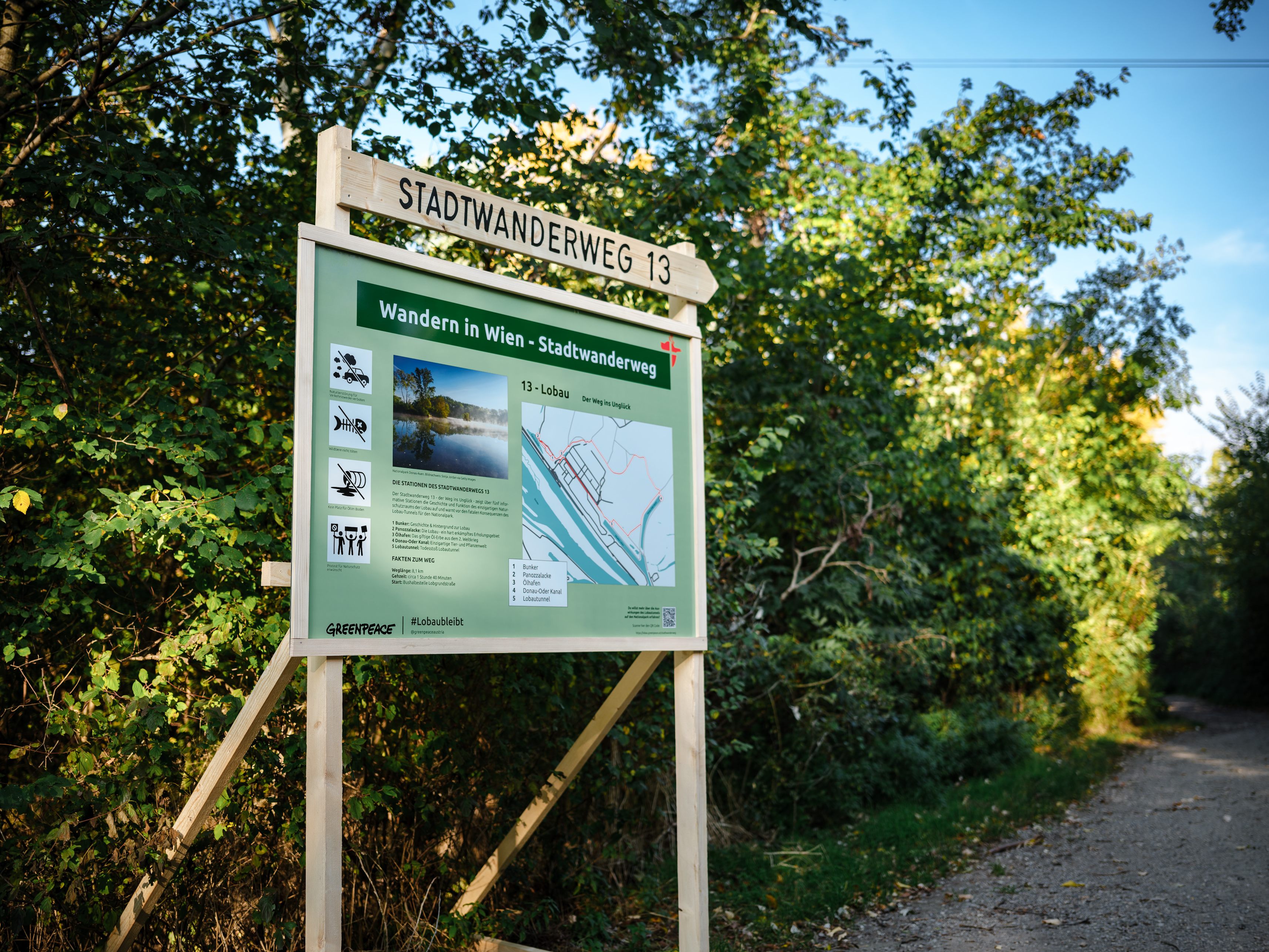 Die Eröffnung des Stadtwanderweg 13 ist bereits über die Bühne gegangen. Die Eröffnung des Stadtwanderweg 13 ist bereits über die Bühne gegangen.