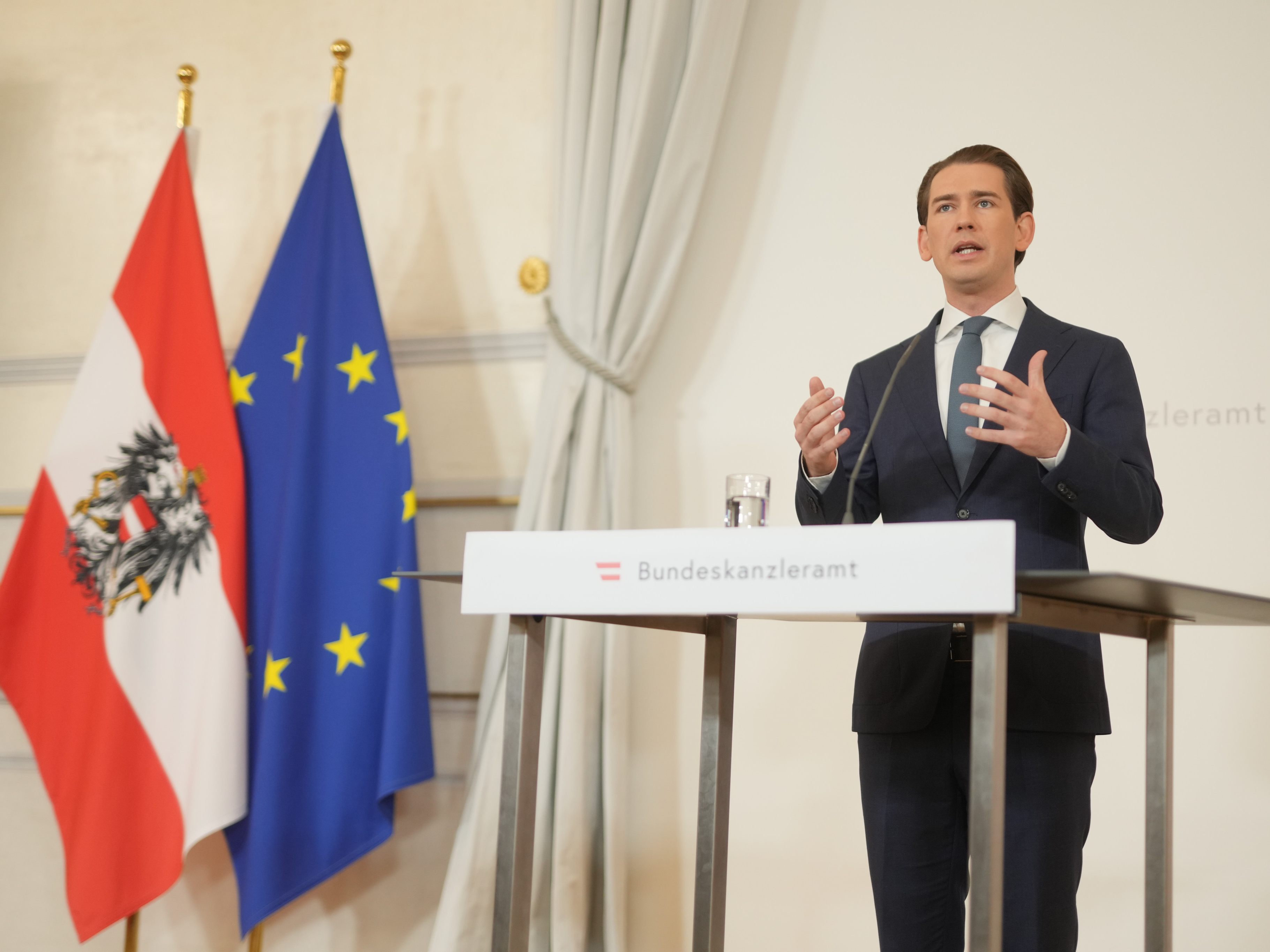 Bundeskanzler Kurz gab seinen Rücktritt bekannt. Bundeskanzler Kurz gab seinen Rücktritt bekannt.