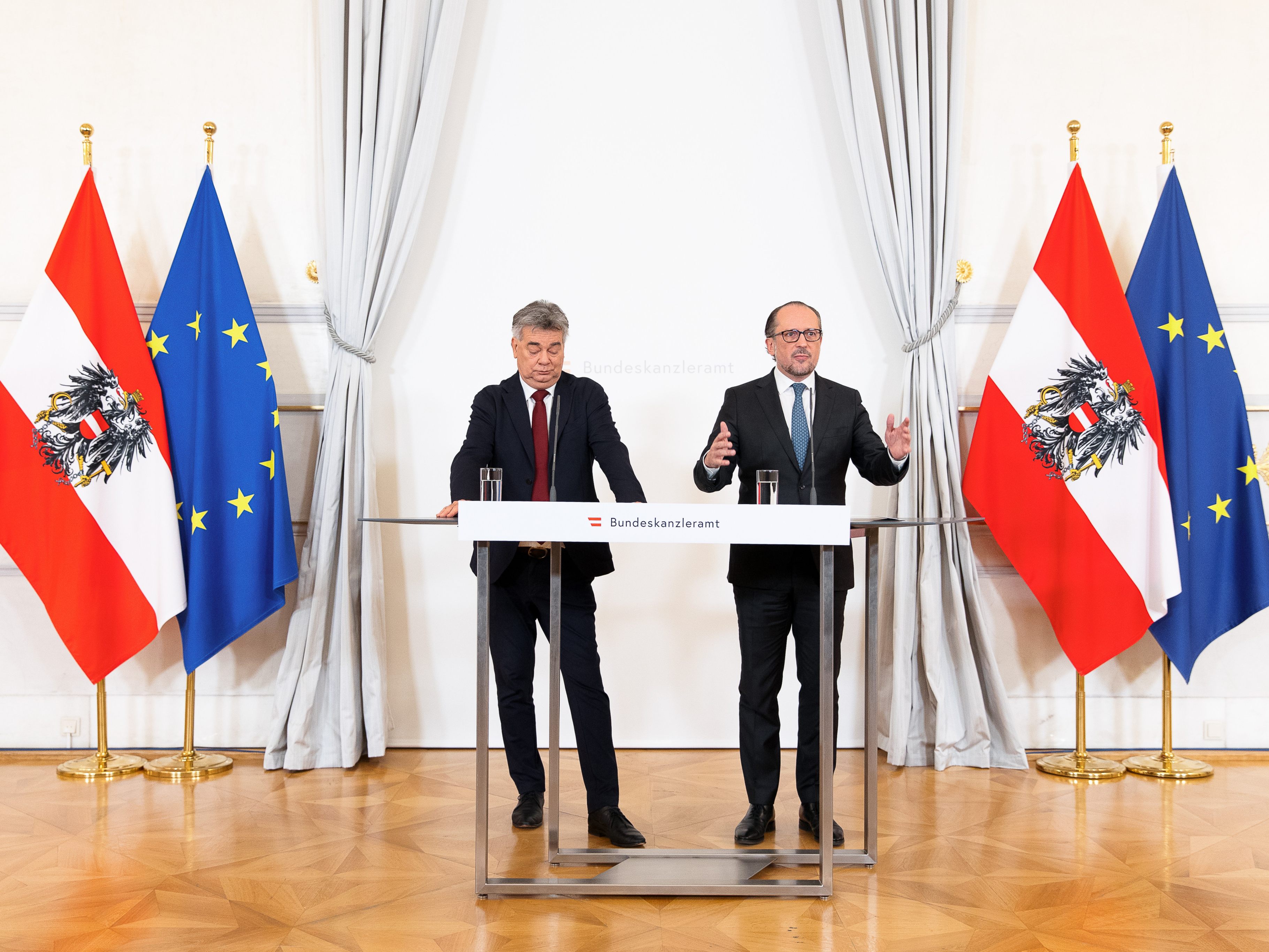 Nationalfeiertag: Schallenberg betont Verantwortung und tadelt FPÖ. Nationalfeiertag: Schallenberg betont Verantwortung und tadelt FPÖ.