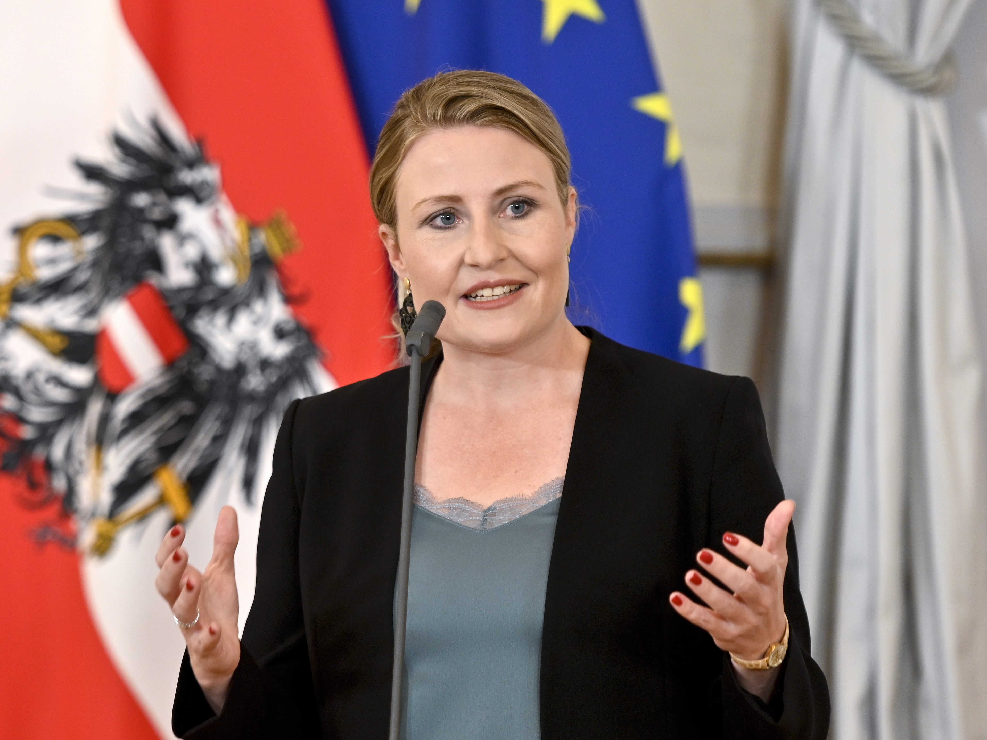 Frauenministerin Susanne Raab (ÖVP) möchte in Bezug auf die Lohnschere zwischen Männern und Frauen, an mehreren Schrauben drehen.