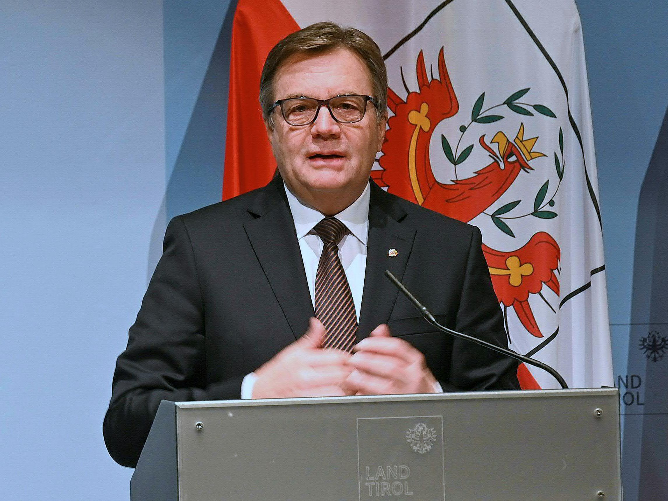 LH Platter bezeichnete die Maßnahmen-Verschärfung in Tirol als "alternativlos". LH Platter bezeichnete die Maßnahmen-Verschärfung in Tirol als "alternativlos".