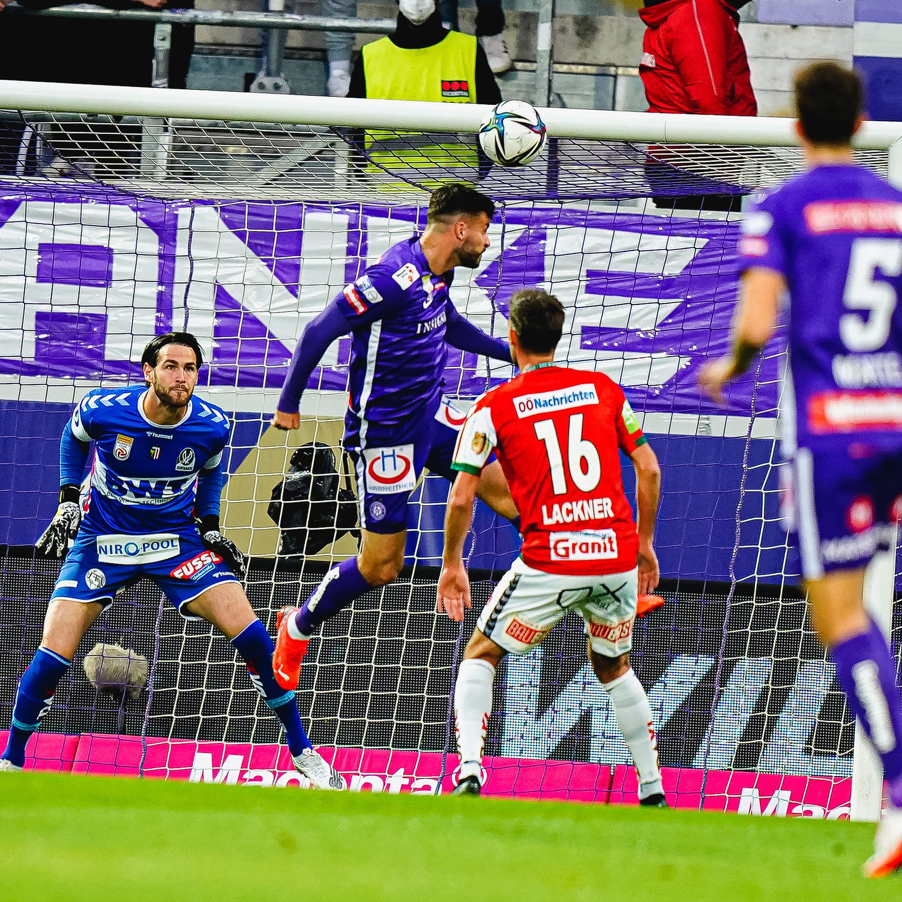 Mit 4:1 sicherte sich Austria Wien gegen SV Ried den Sieg.