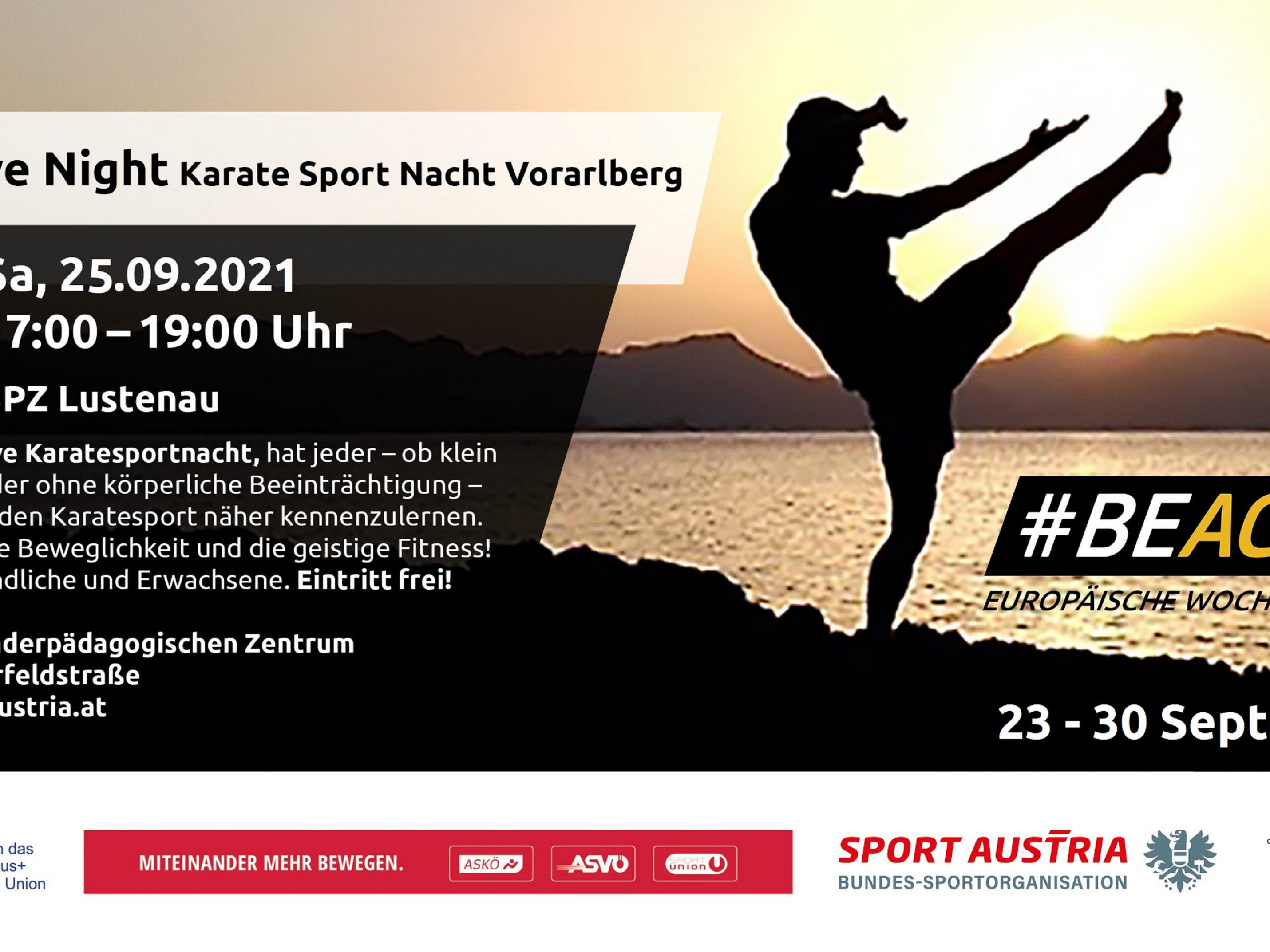 Zum dritten Mal luden lustenaus Karatekas zur #BeActiveNight Zum dritten Mal luden lustenaus Karatekas zur #BeActiveNight