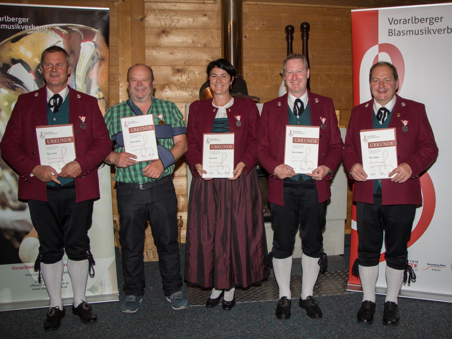 Die geehrten des MV Thüringerberg für das Jahr 2020