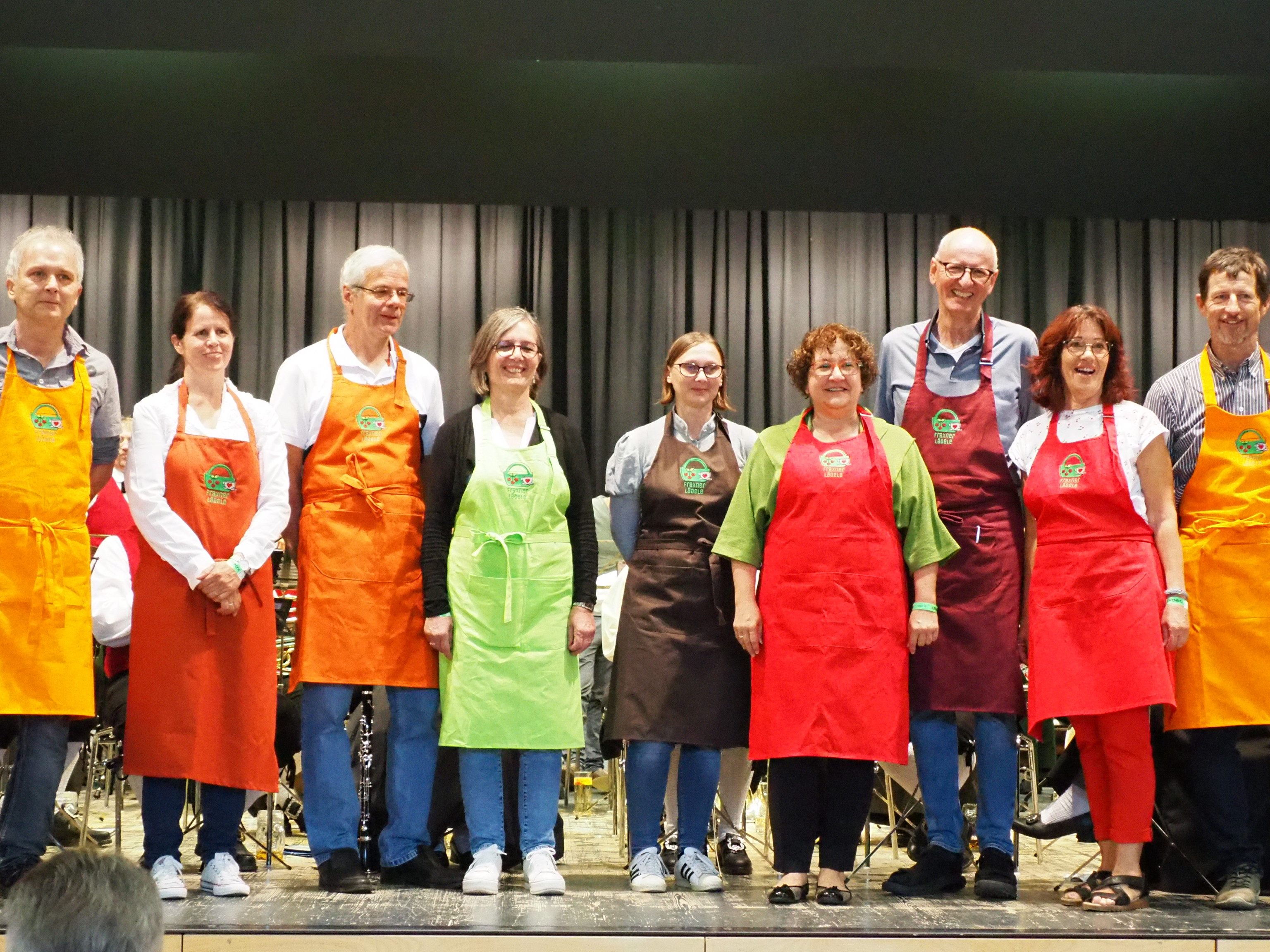 Die Arbeitsgruppe: Michael Aberer, Sonja Mittelberger, Bertram Nachbaur, Karin Nachbaur, Petra Wechsel, Heike Nicolussi, Norbert Nicolussi, Carmen Nachbaur, Hugo Kathan.,