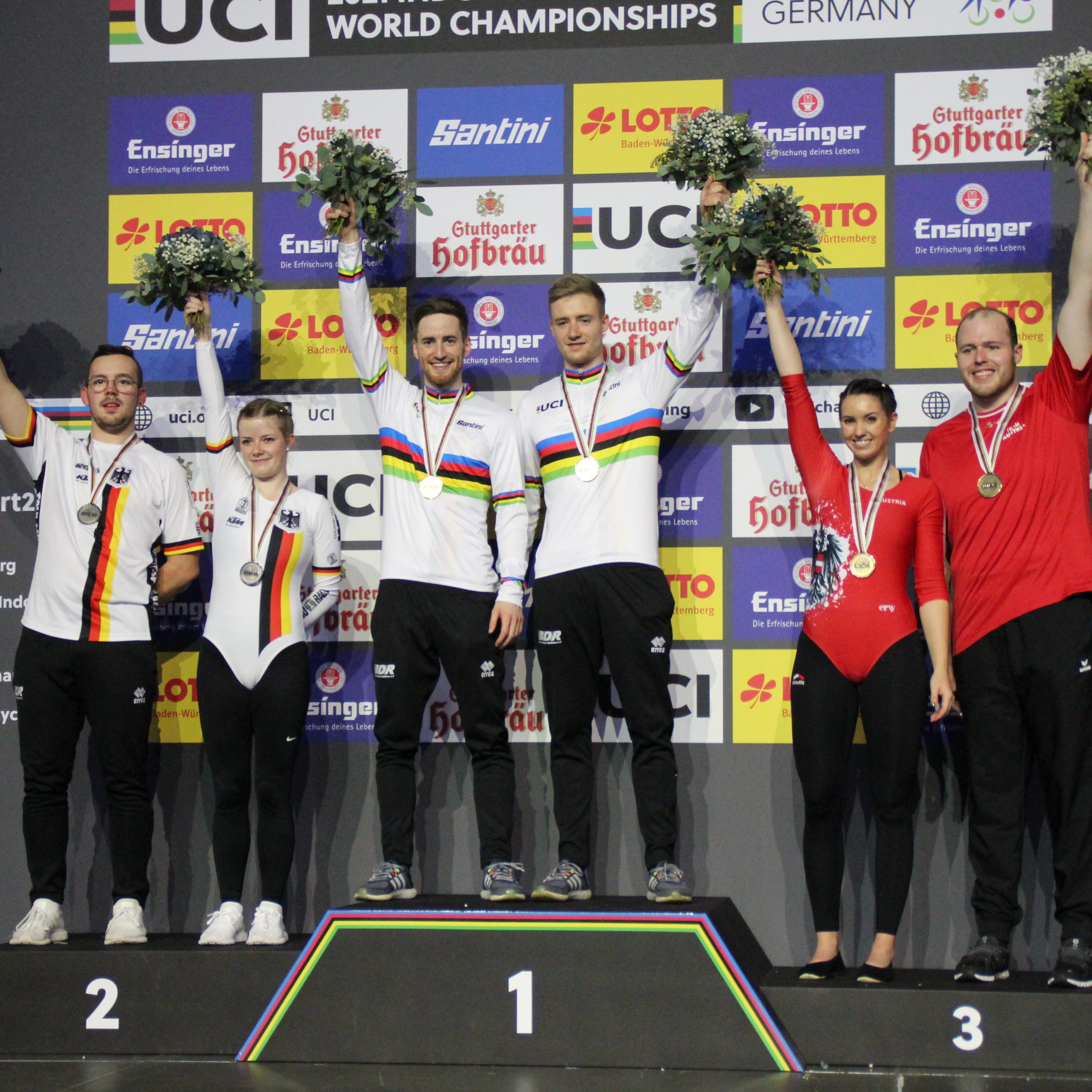 Katharina Kühne und Marcel Schnetzer holten die zweite Medaille für Österreich.