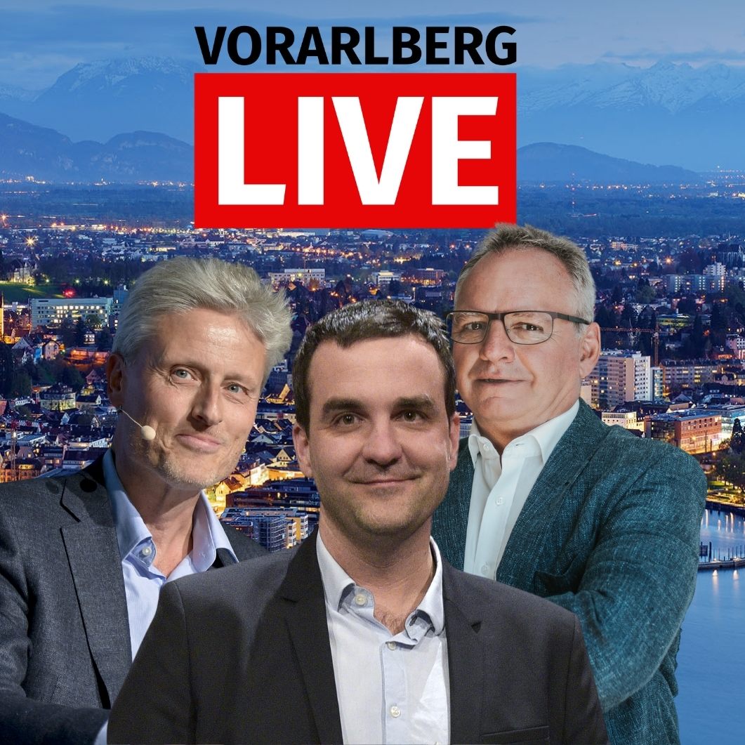 Christoph Metzler, Florian Klenk und Florian Scheuba sind am Freitag zu Gast bei "Vorarlberg LIVE".